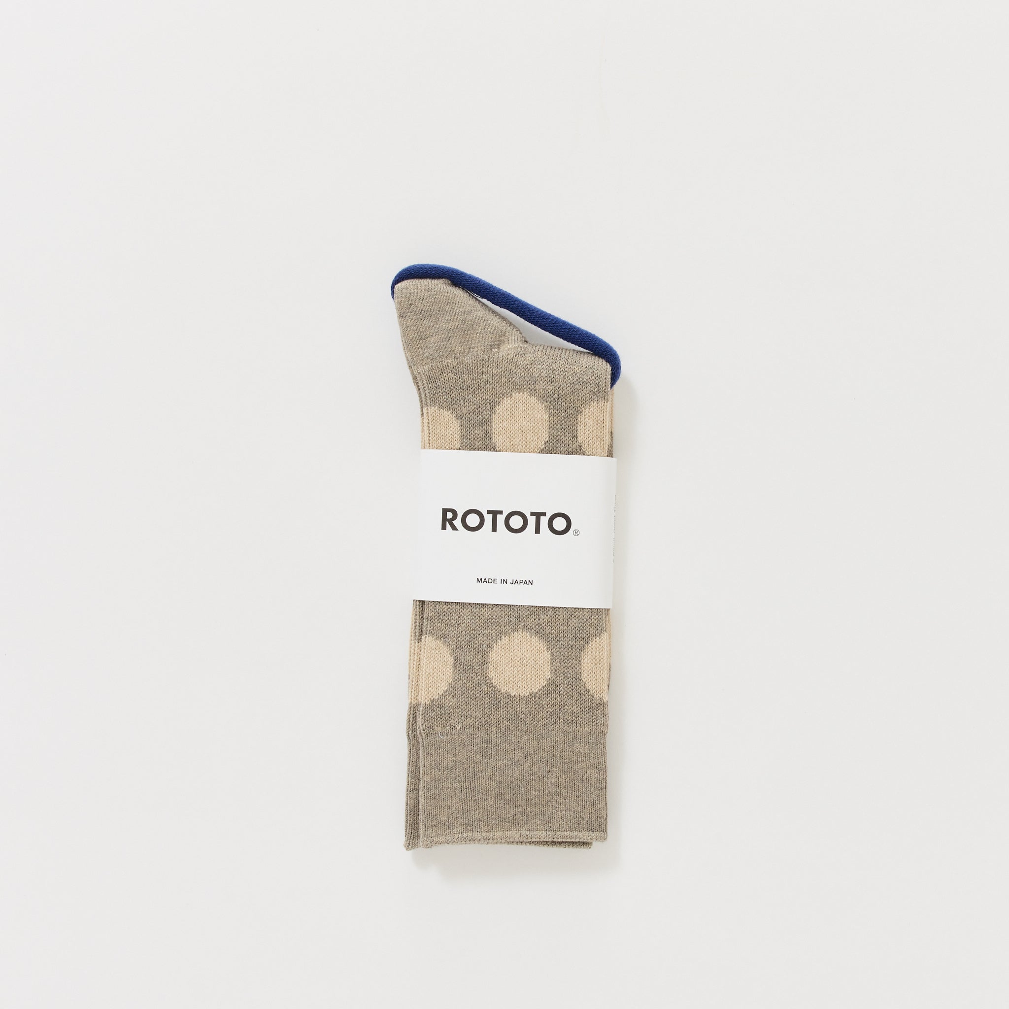 Porthole Dot Socks Greige/Light Beige