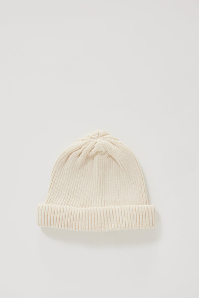 Rototo | Cotton Roll Up Beanie Ivory | Maplestore