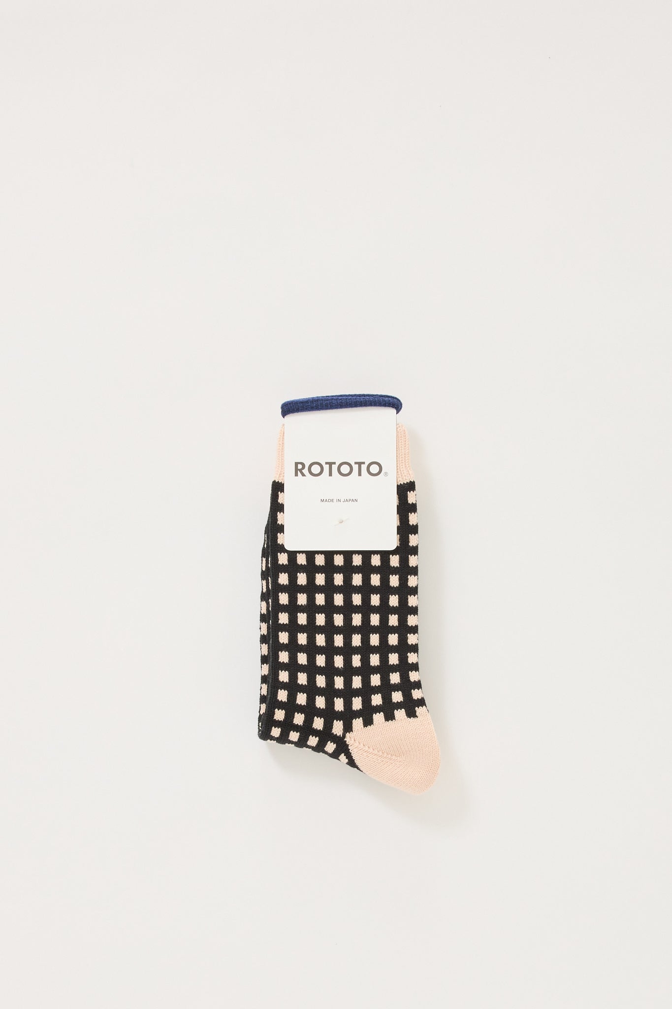 Rototo | Square Lattice Socks Coral | Maplestore