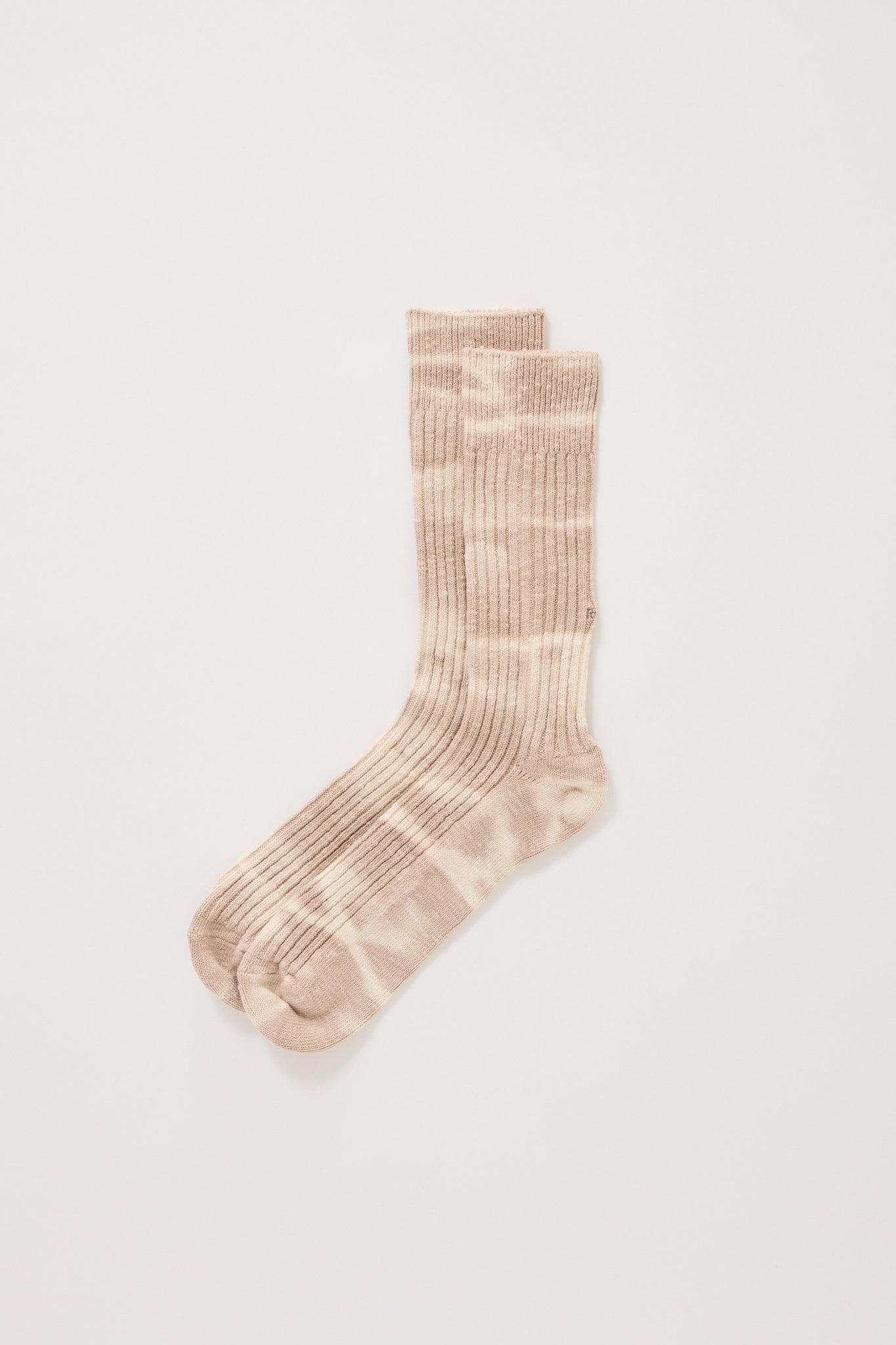 Tie Dye Ribbed Socks Foggy Purple