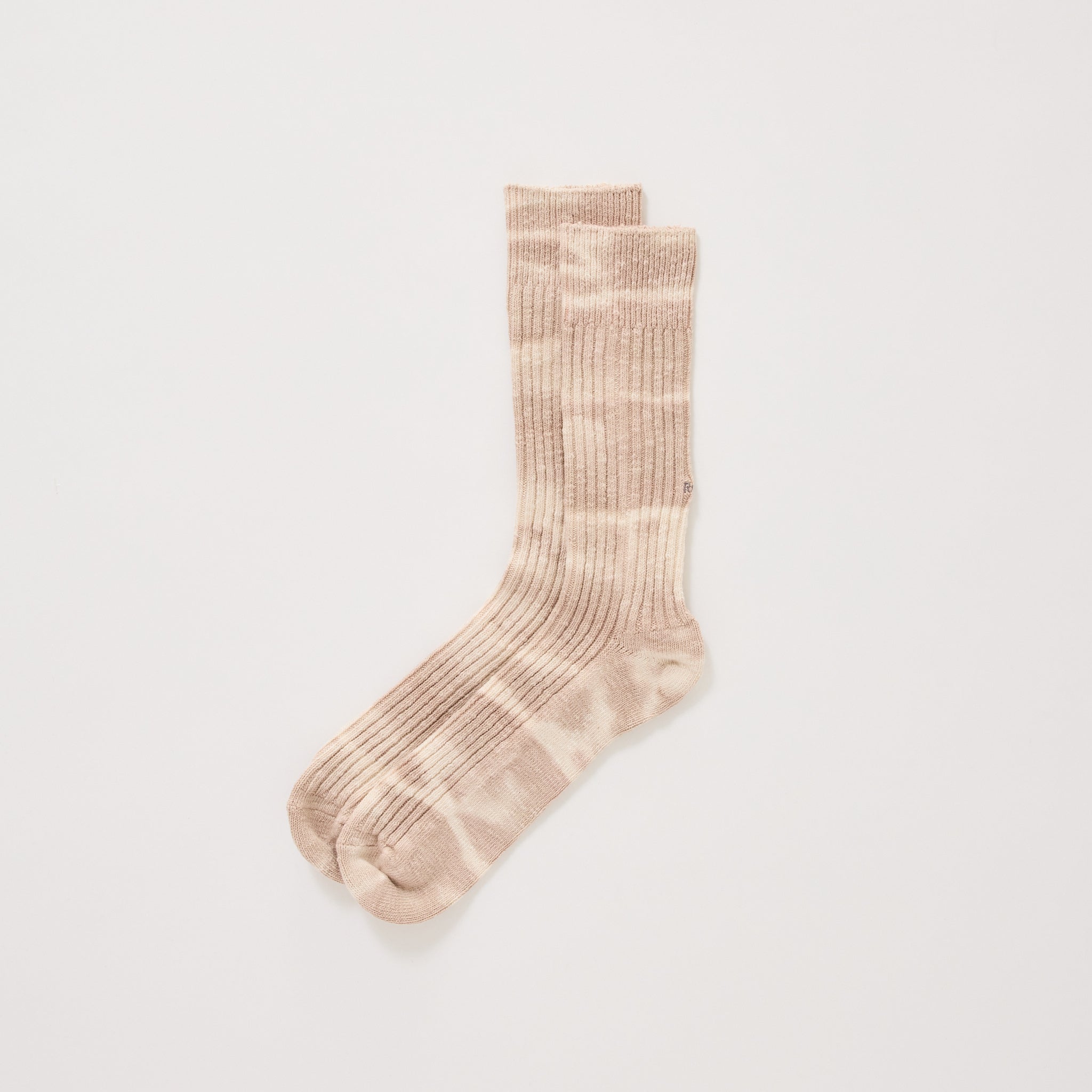 Tie Dye Ribbed Socks Foggy Purple