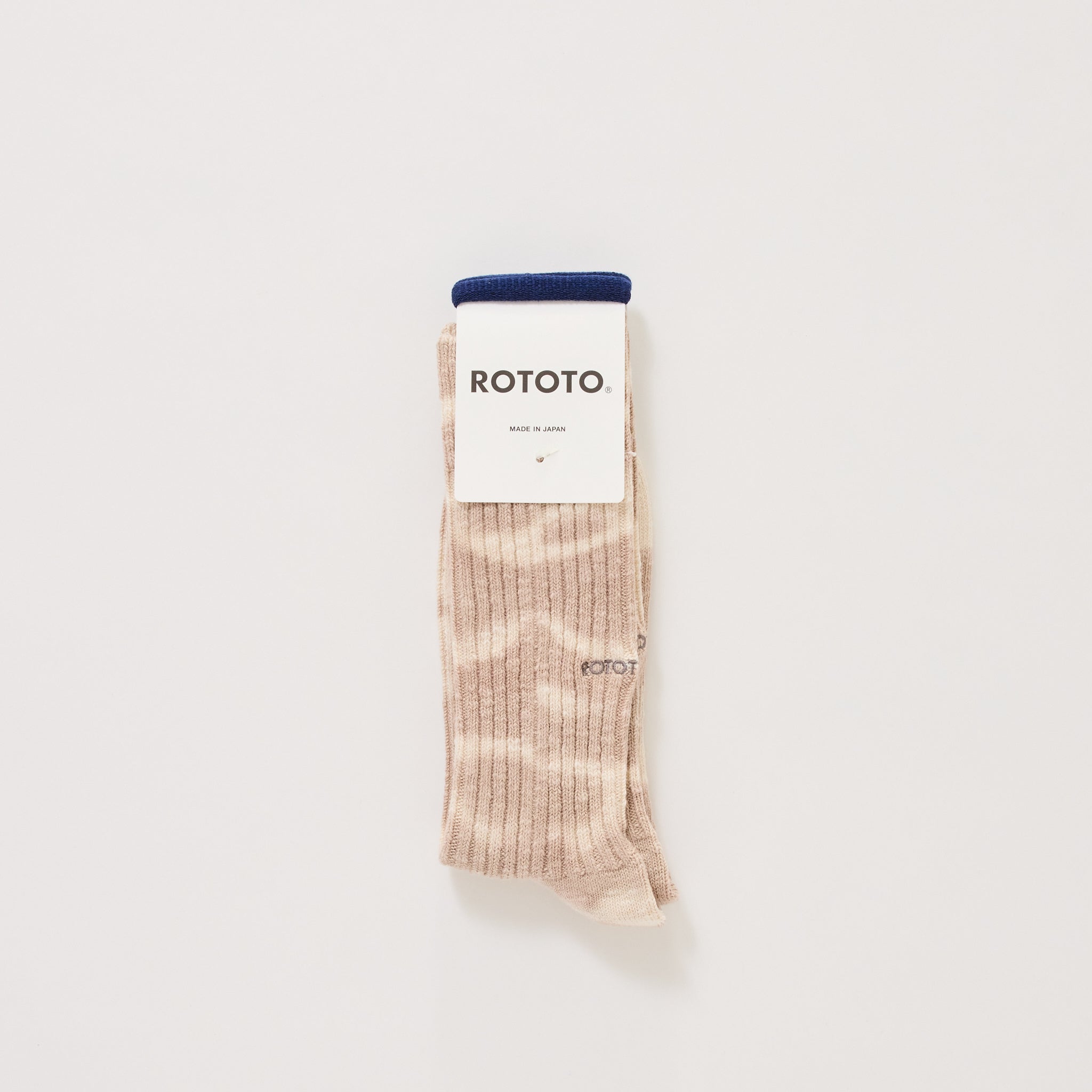 Tie Dye Ribbed Socks Foggy Purple