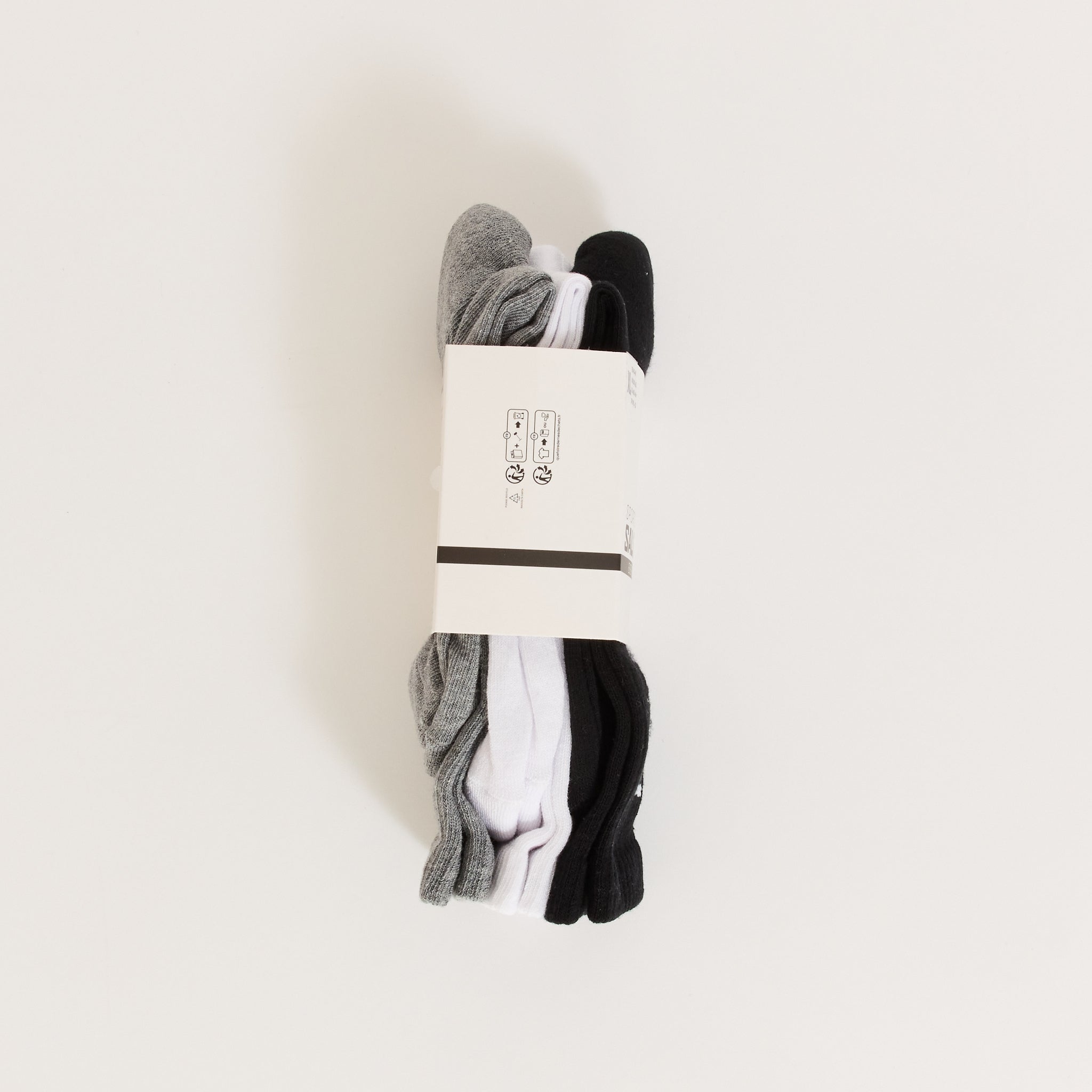 Everyday Crew 3-Pack Black / White / Grey Melange