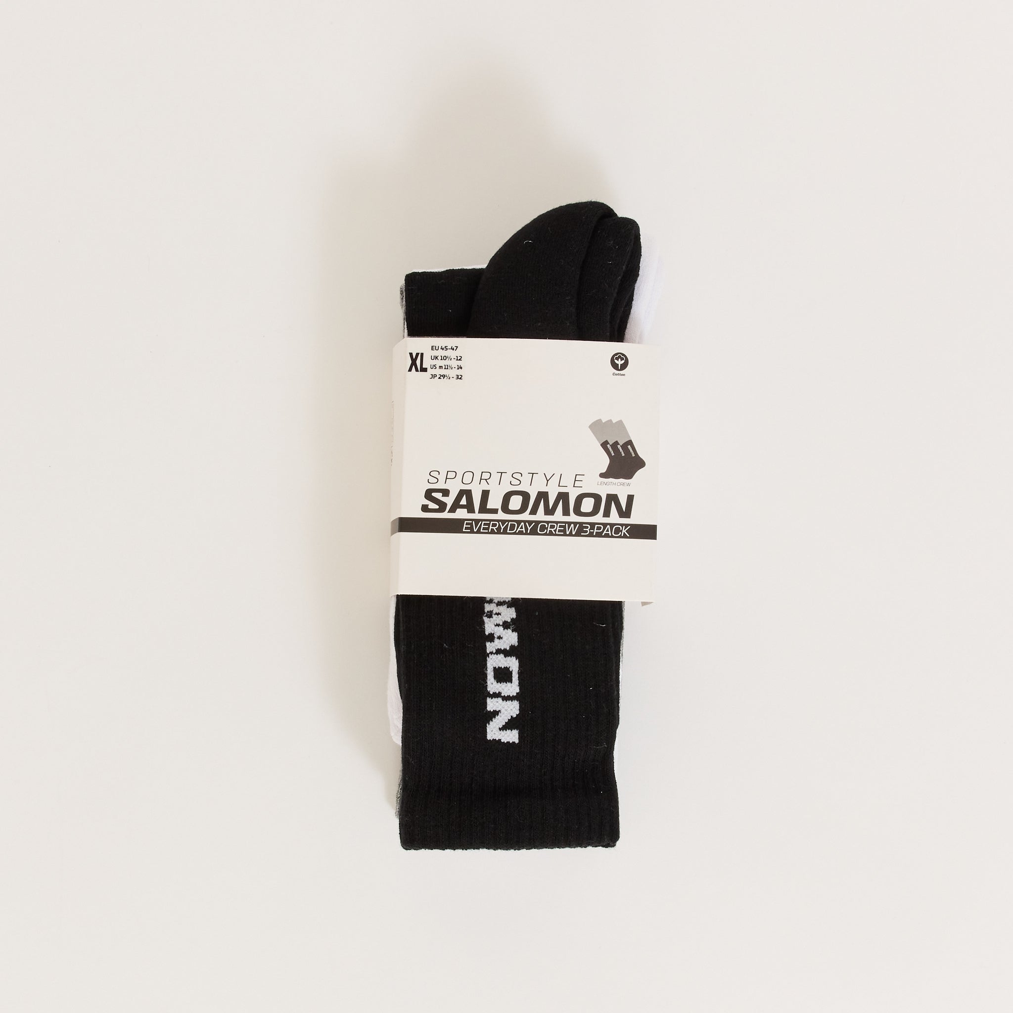 Everyday Crew 3-Pack Black / White / Grey Melange