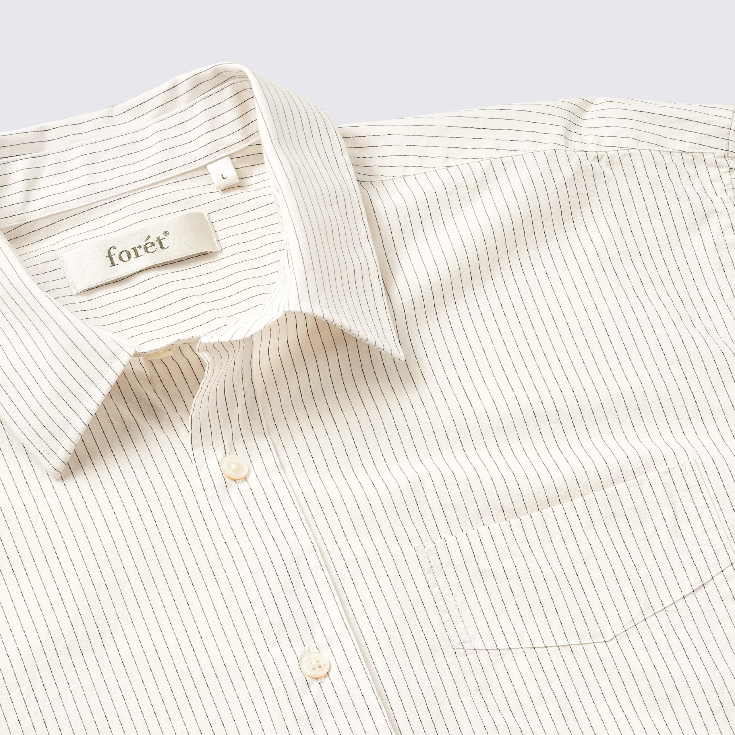 Scout Poplin Relaxed Fit Shirt Cloud Stripe