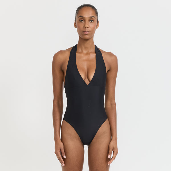 Halter Maillot Classic Nero | Maplestore