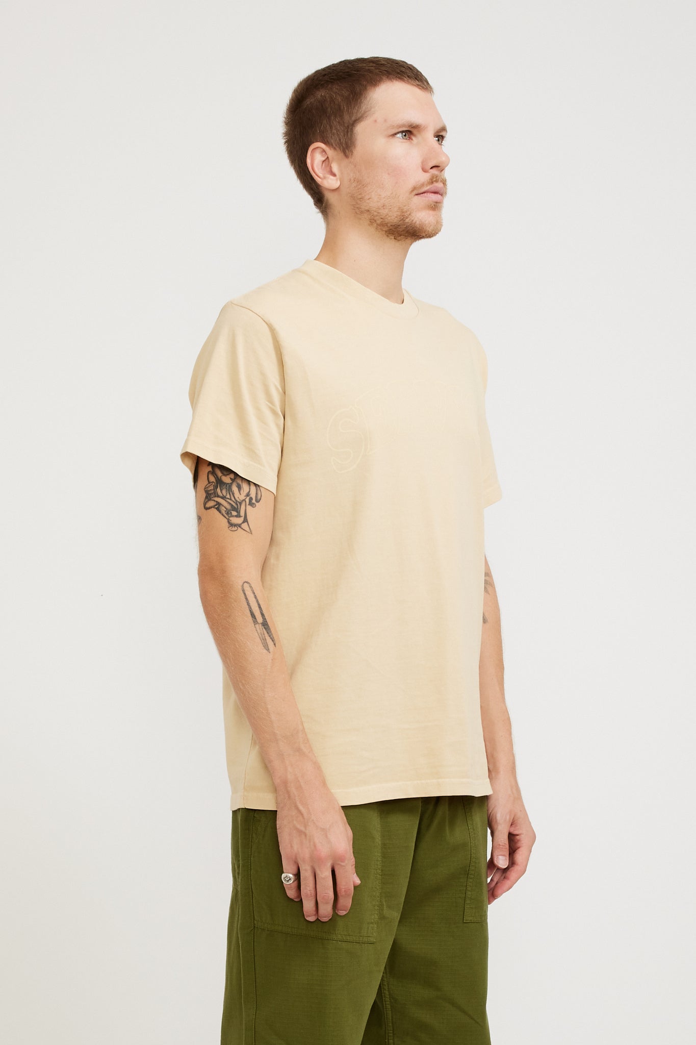 Service Works | Arch Logo T-Shirt Khaki | Maplestore