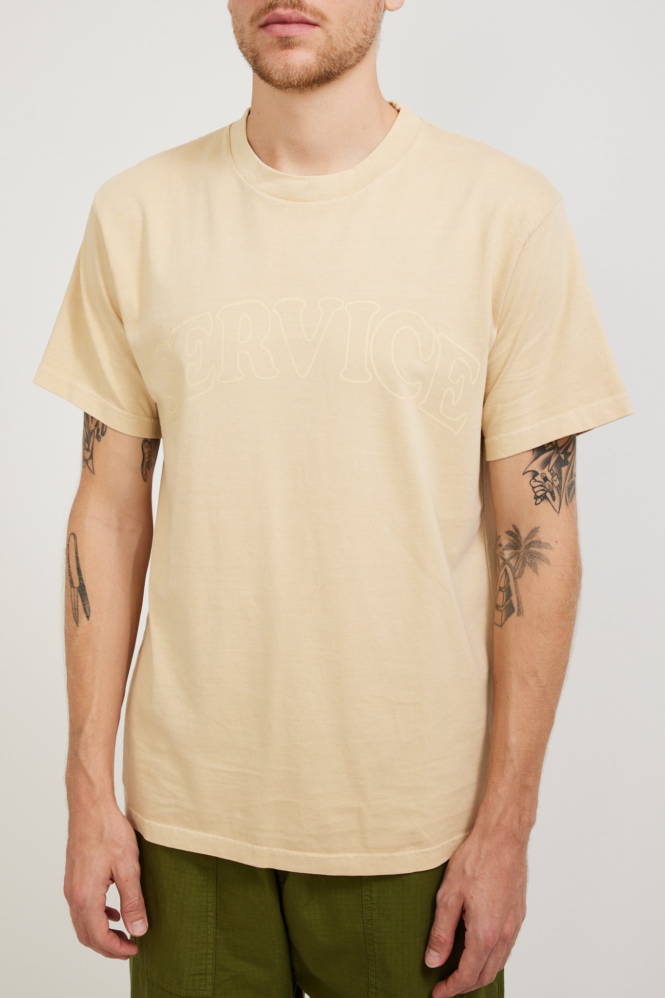 Service Works | Arch Logo T-Shirt Khaki | Maplestore