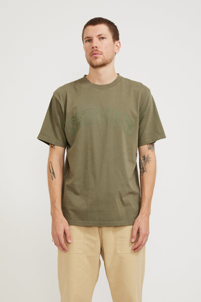 Service Works | Arch Logo T-Shirt Olive | Maplestore