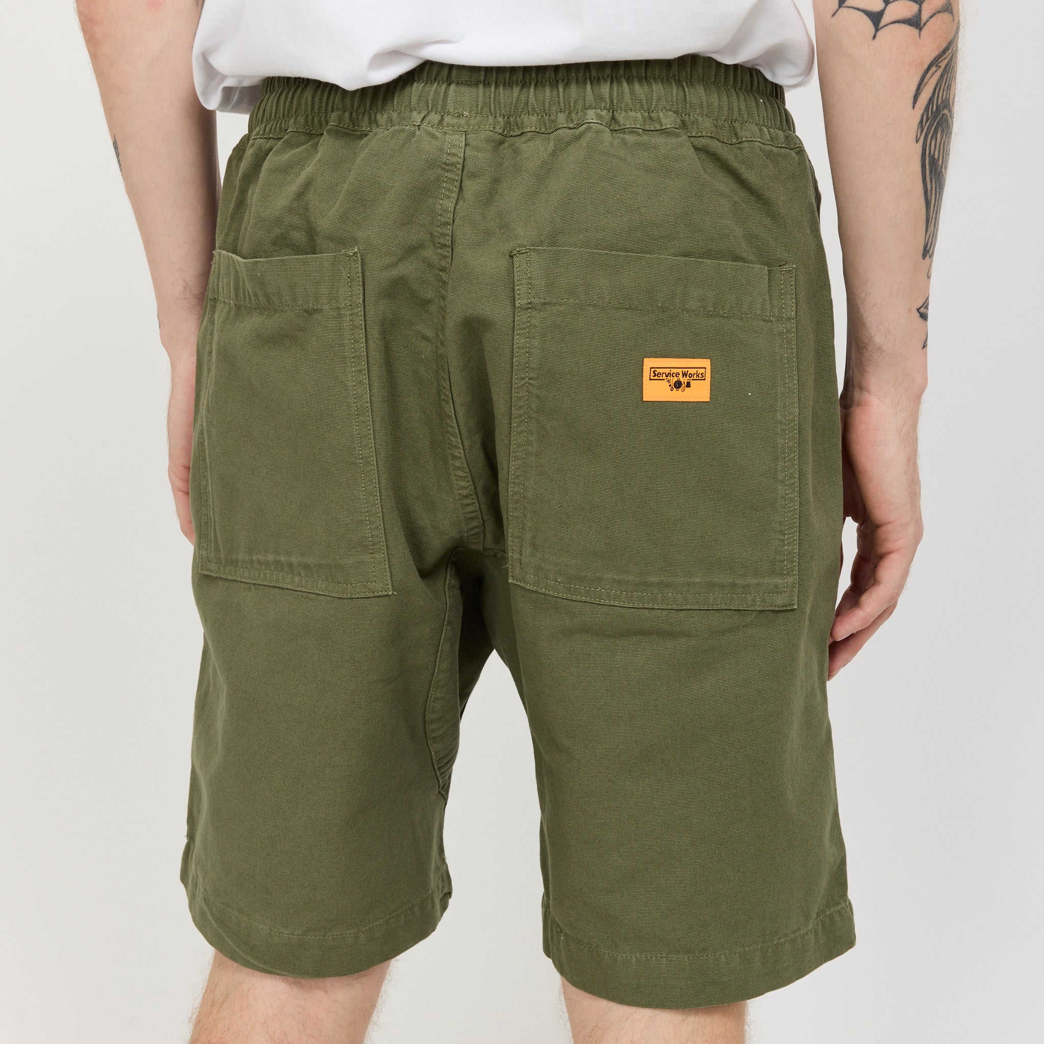 Service Works | Canvas Chef Shorts Olive | Maplestore