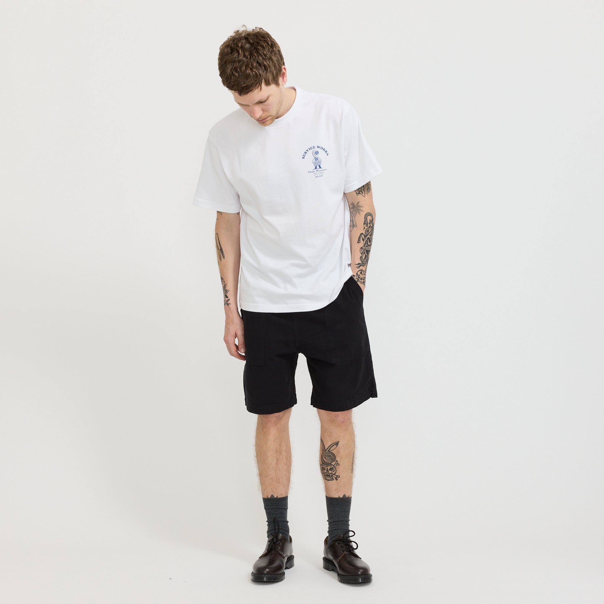 Service Works | Canvas Chef Shorts Black | Maplestore