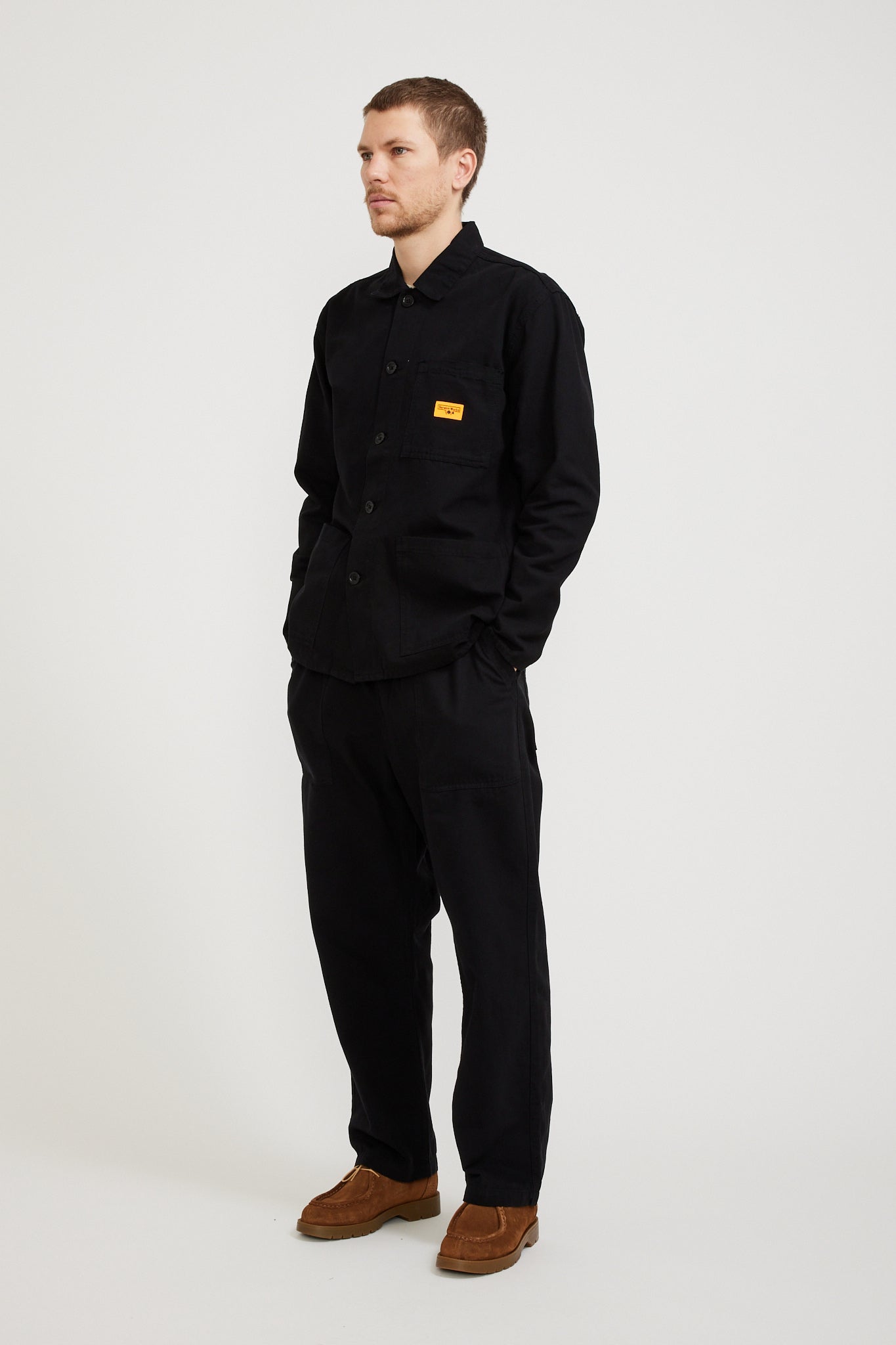 Service Works | Canvas Coverall Jacket Black | Maplestore