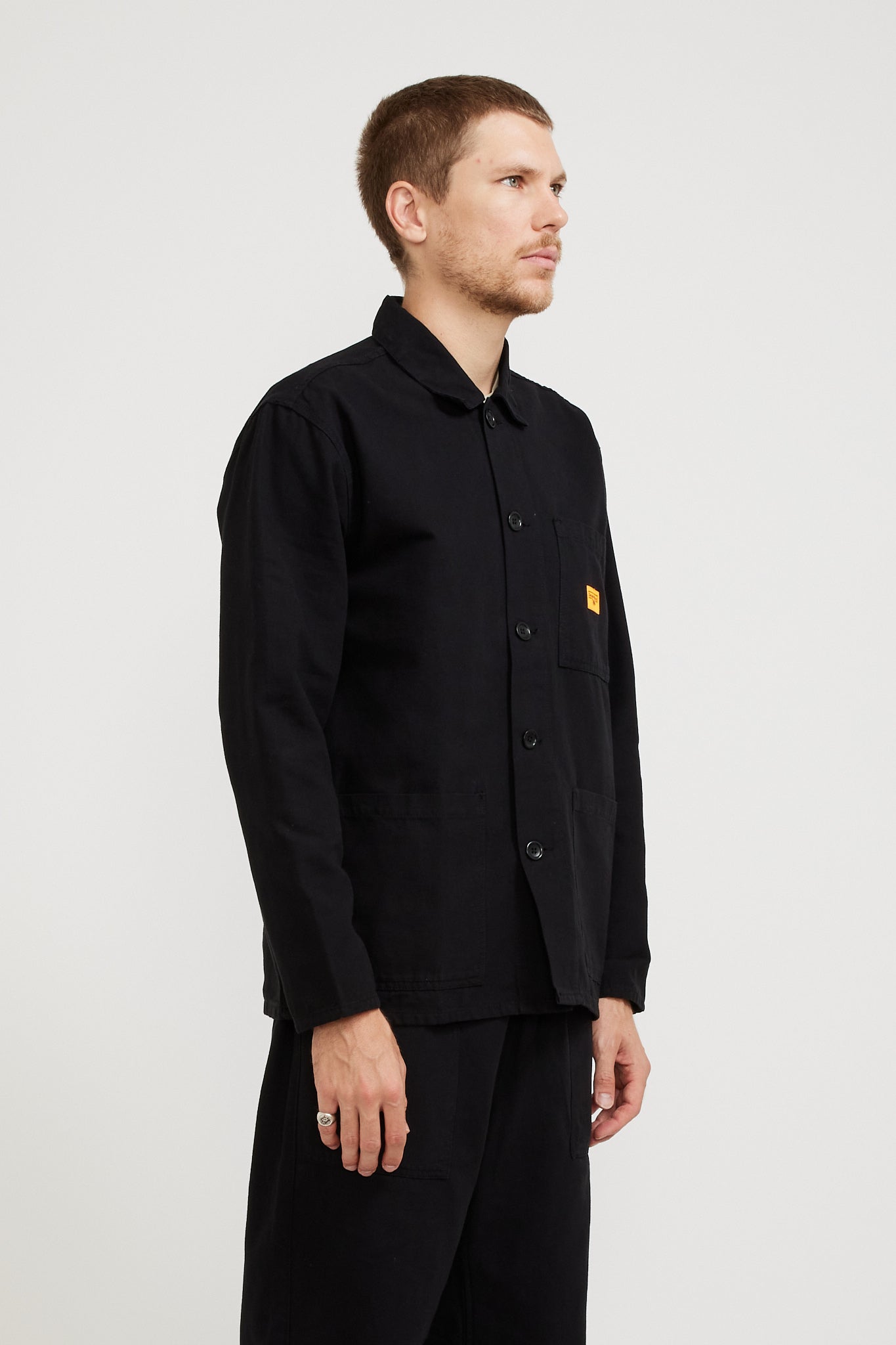 Service Works | Canvas Coverall Jacket Black | Maplestore