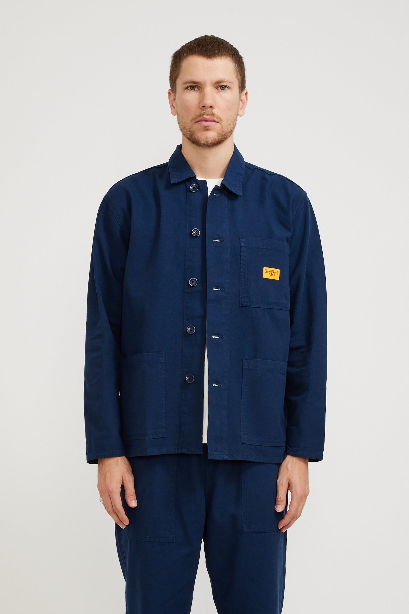 Service Works | Canvas Coverall Jacket Navy | Maplestore