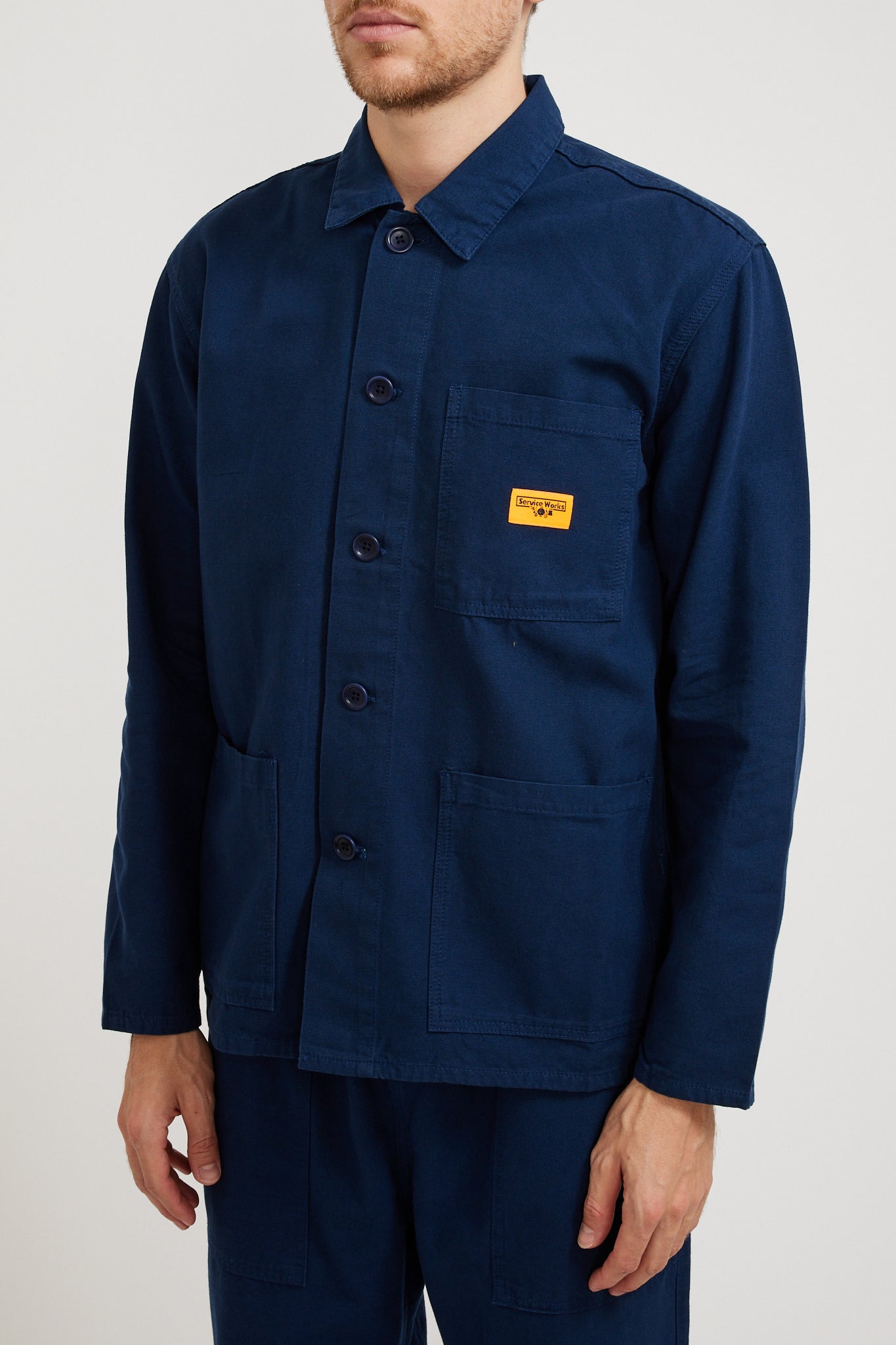 Service Works | Canvas Coverall Jacket Navy | Maplestore