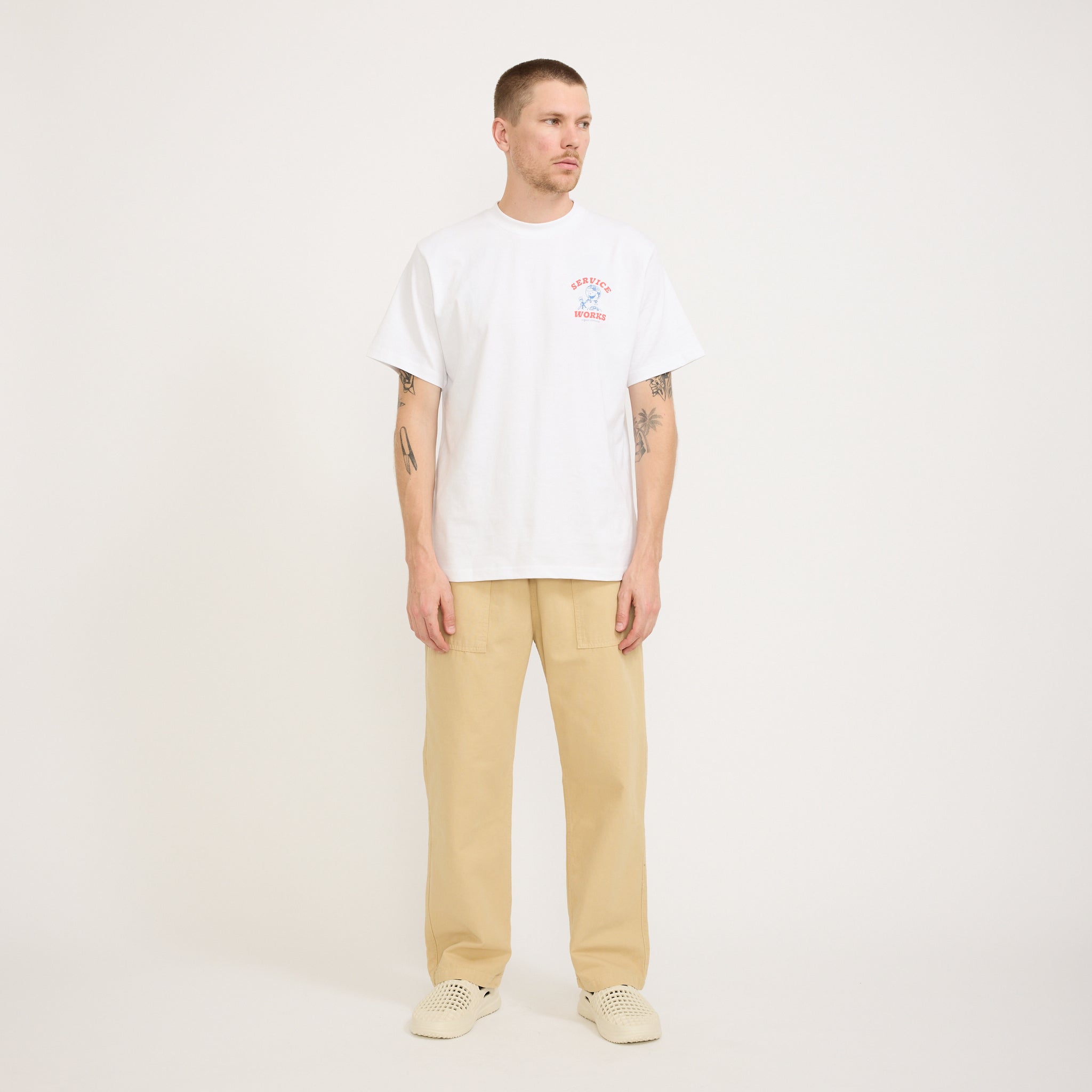 Canvas Chef Pant Pale Khaki