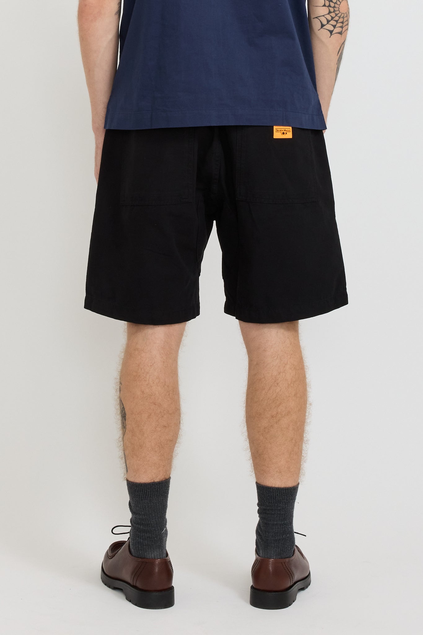 Service Works | Classic Canvas Chef Shorts Black | Maplestore