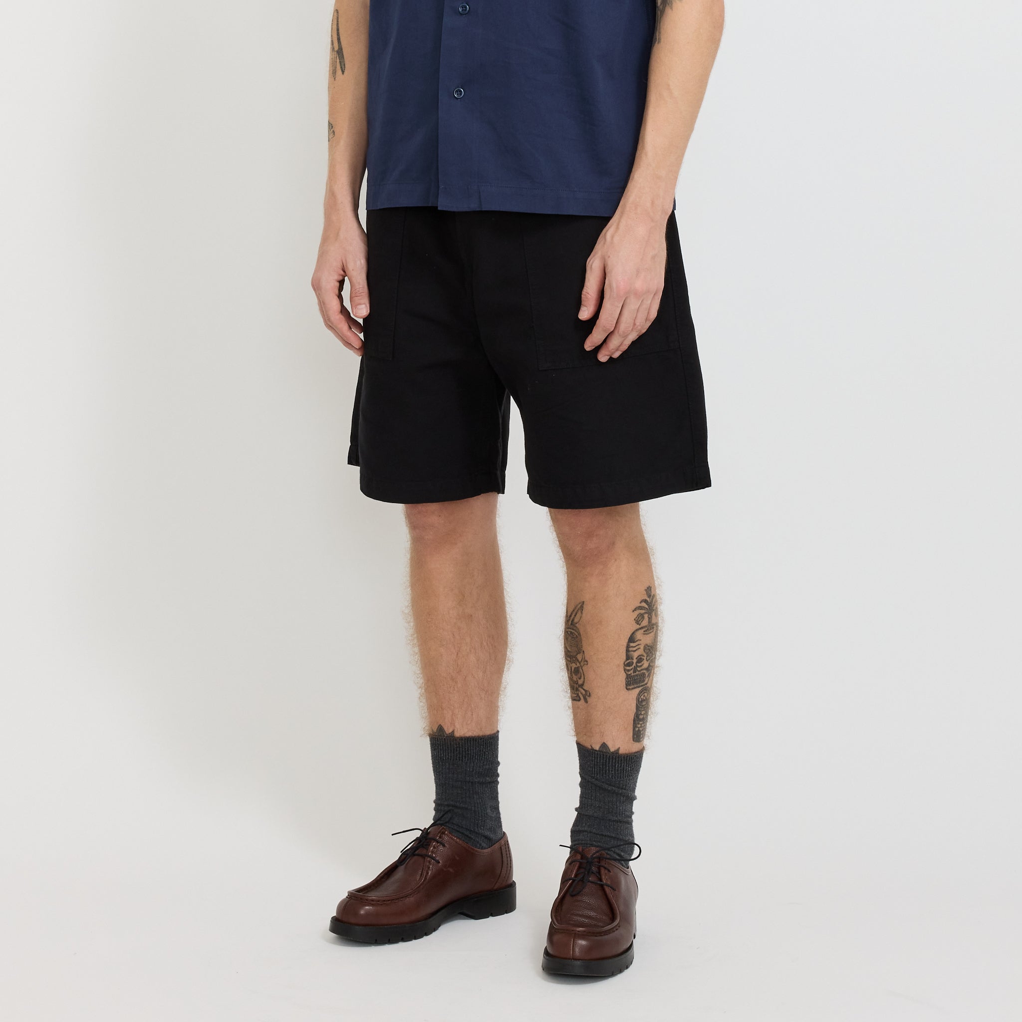 Service Works | Classic Canvas Chef Shorts Black | Maplestore