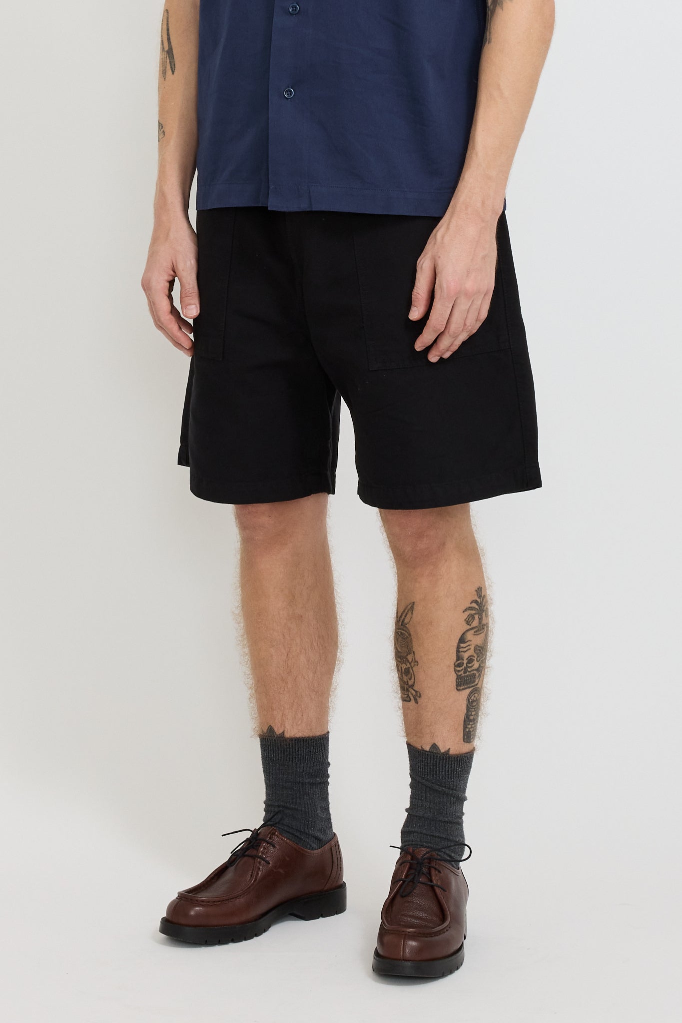 Service Works | Classic Canvas Chef Shorts Black | Maplestore