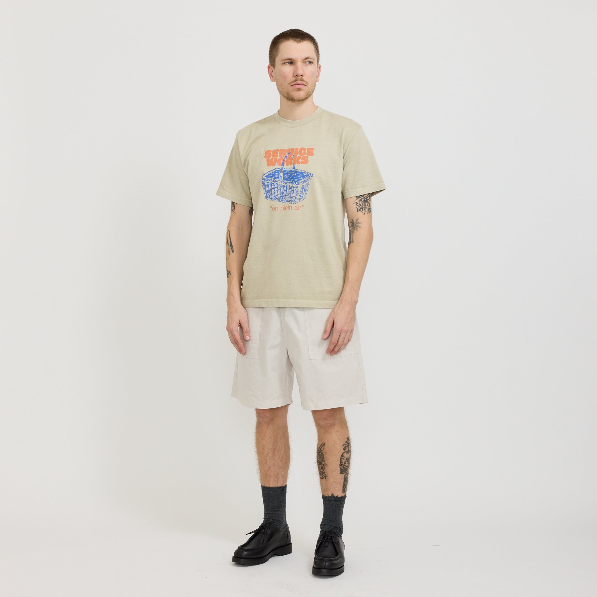 Poplin Chef Shorts Salt