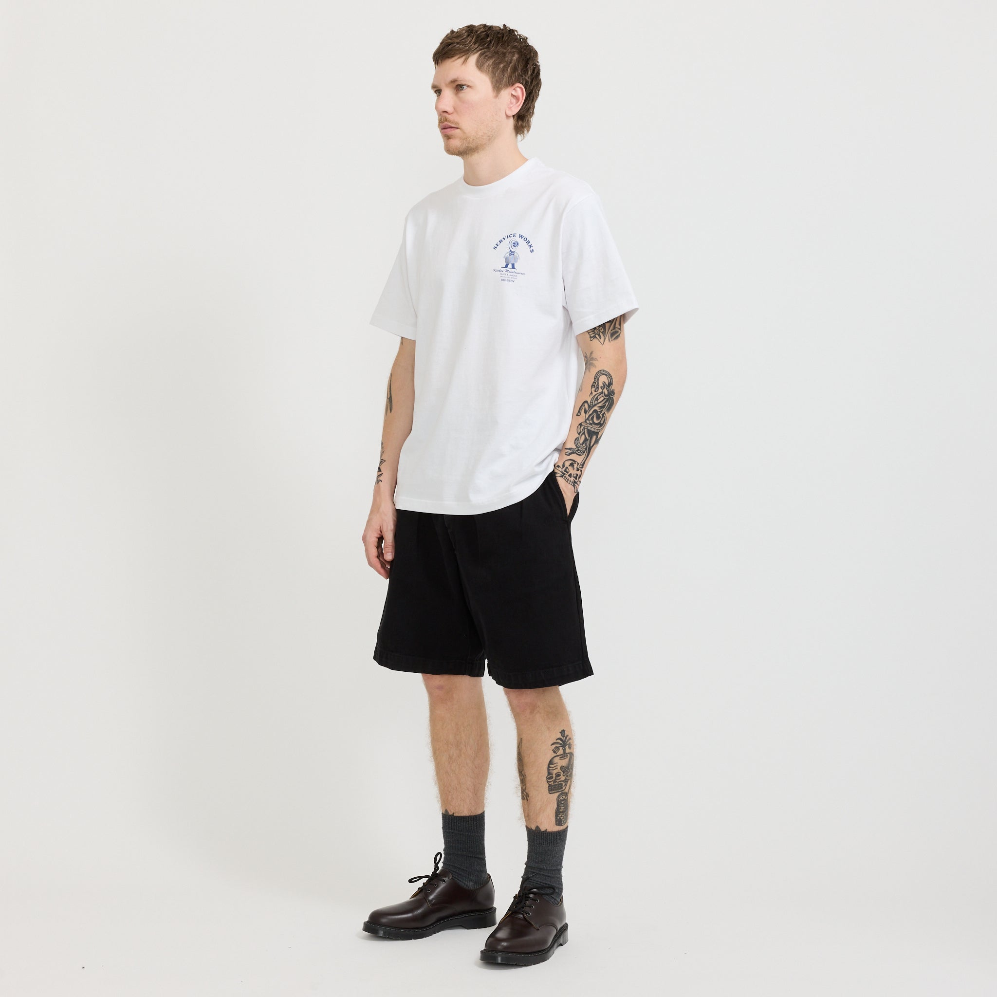 Service Works | Denim Part Timer Short Dark Wash | Maplestore