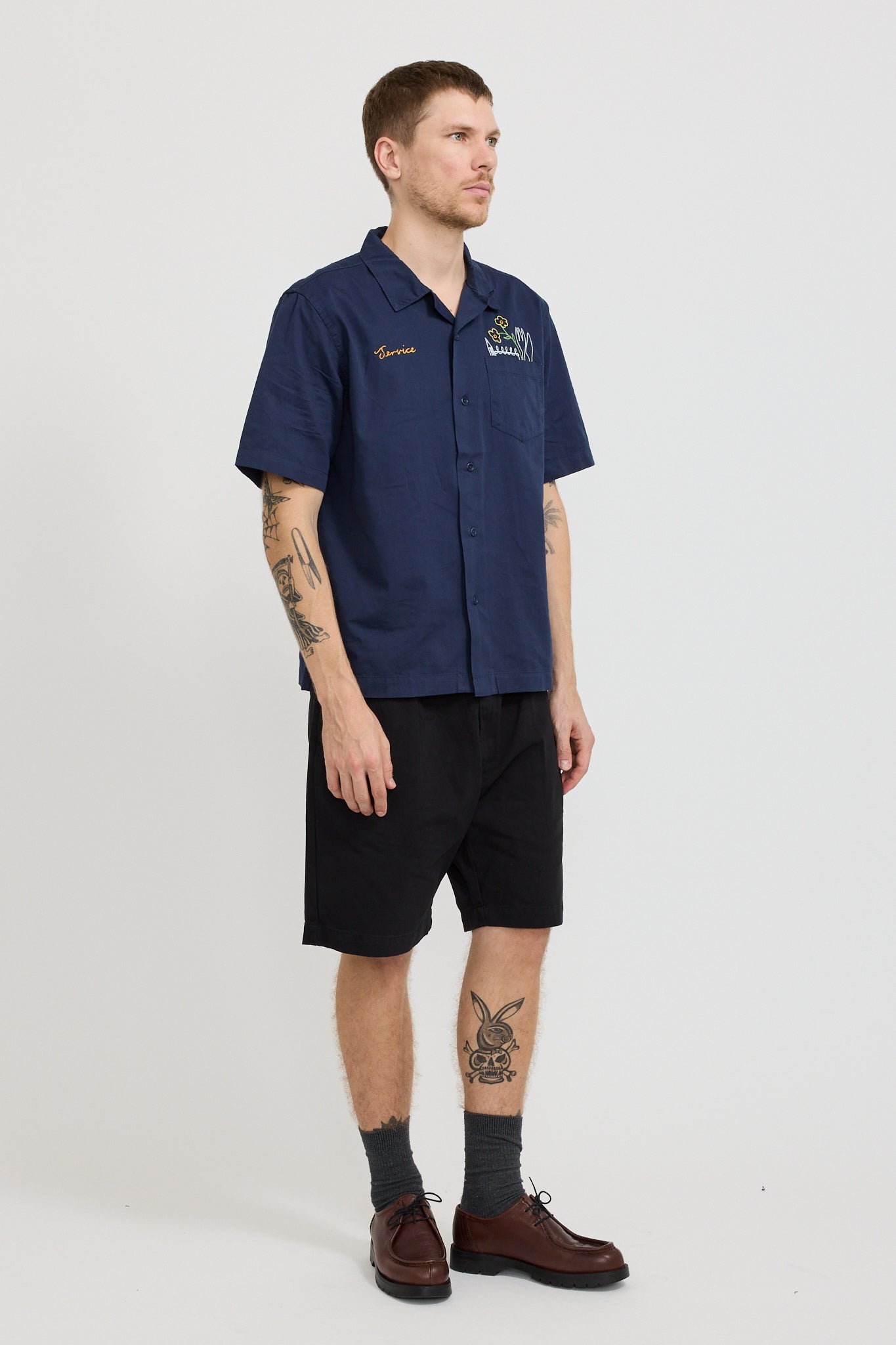 Service Works | Drill Part Timer Shorts Black | Maplestore