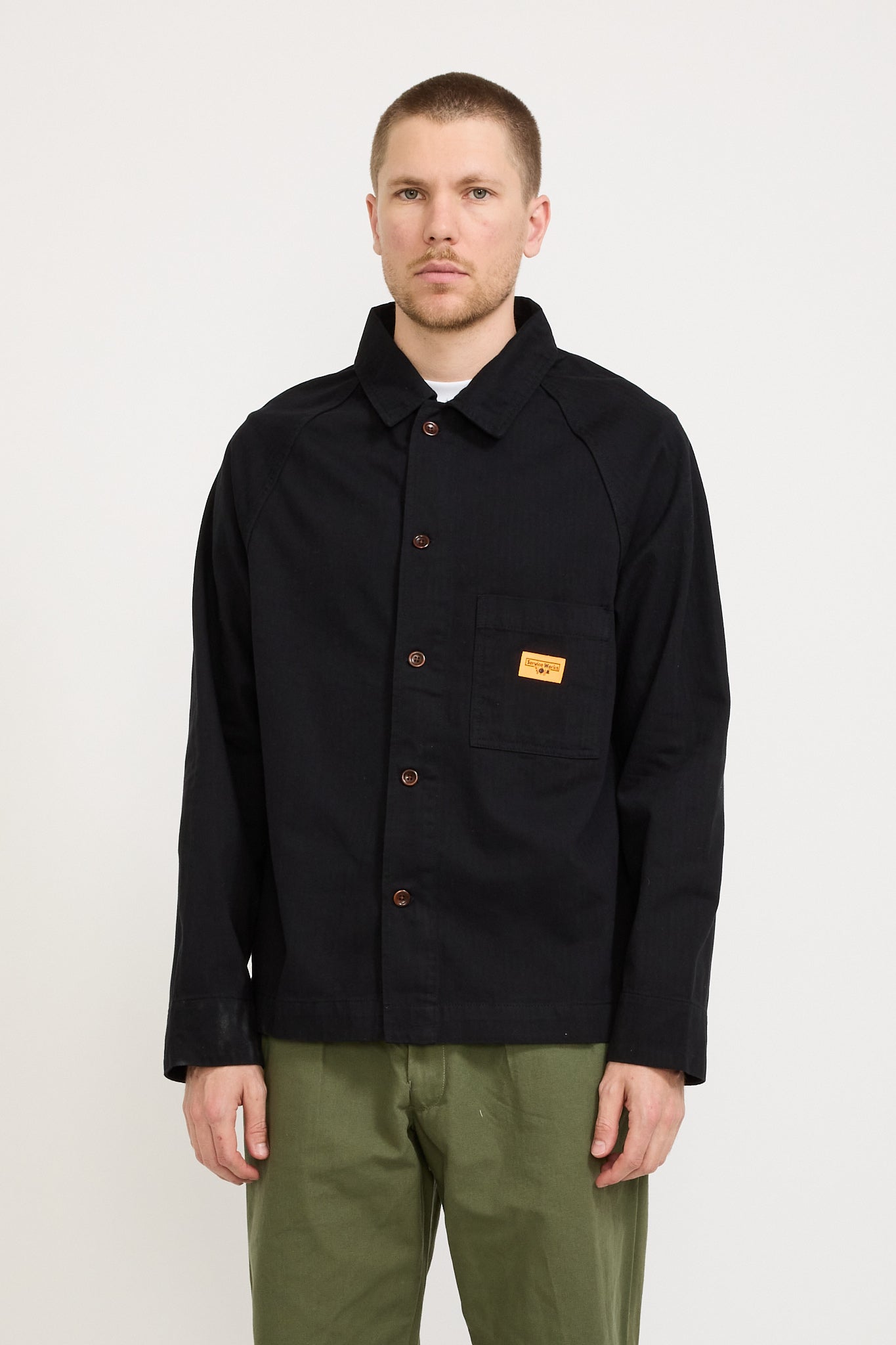 Service Works | Herringbone FOH Jacket Black | Maplestore