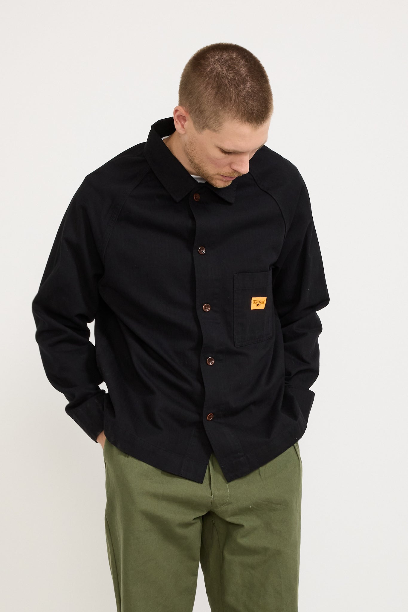 Service Works | Herringbone FOH Jacket Black | Maplestore