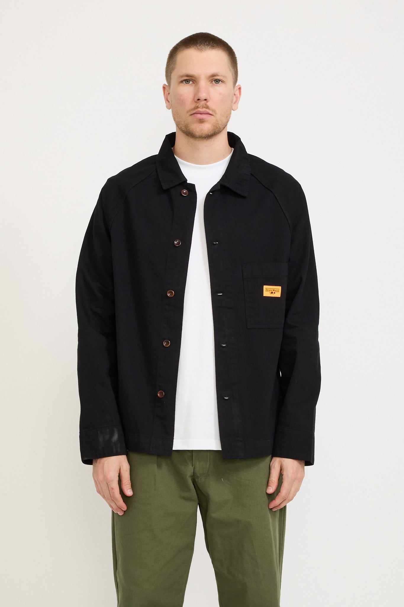 Service Works | Herringbone FOH Jacket Black | Maplestore