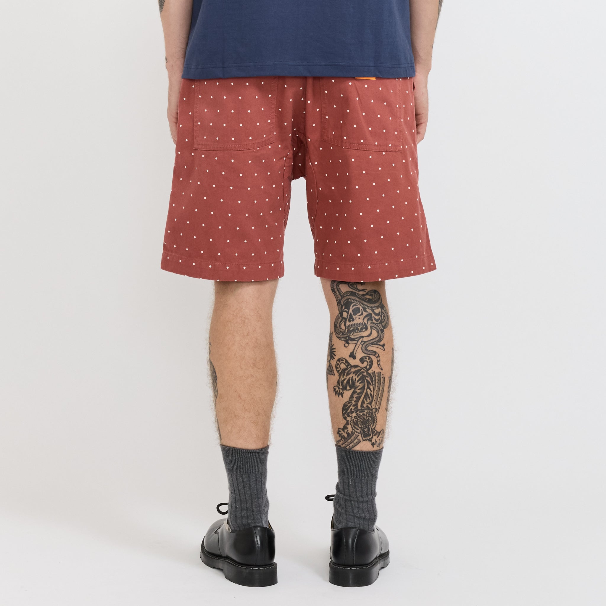 Polka Dot Chef Shorts Clay