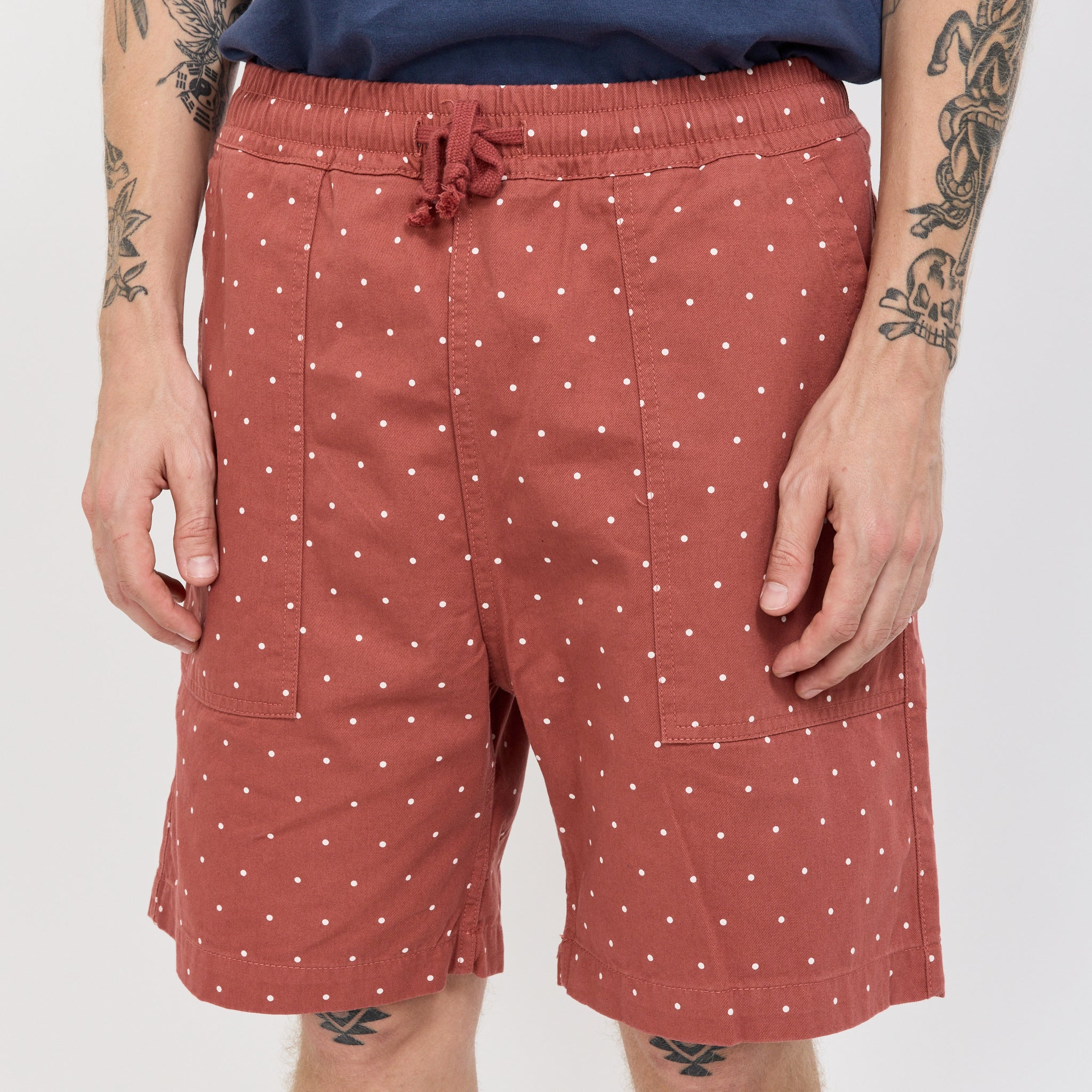 Polka Dot Chef Shorts Clay