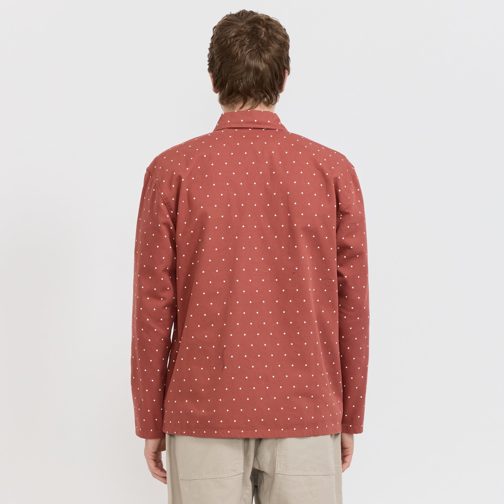 Polka Dot Chore Shirt Clay