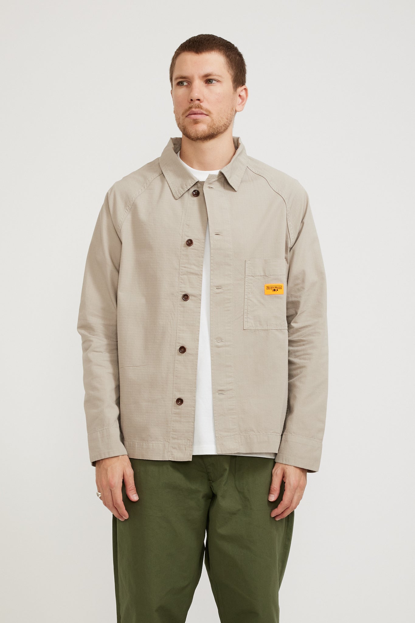 Service Works | Ripstop FOH Jacket Stone | Maplestore