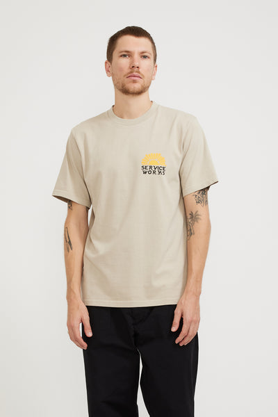 Service Works | Sunny Side Up T-Shirt Stone | Maplestore