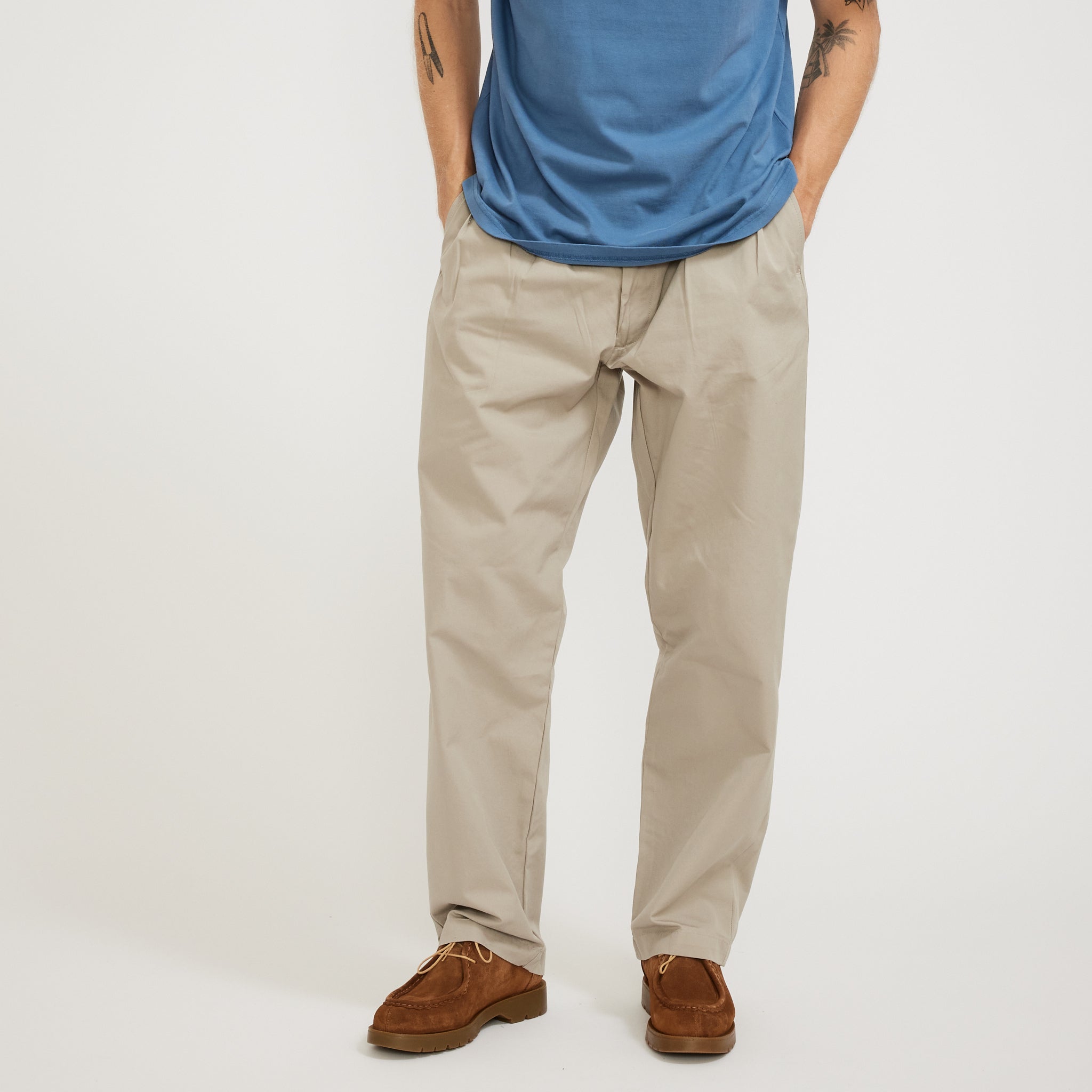 Time is on【CENTER PRESSED TWILL TROUSER】