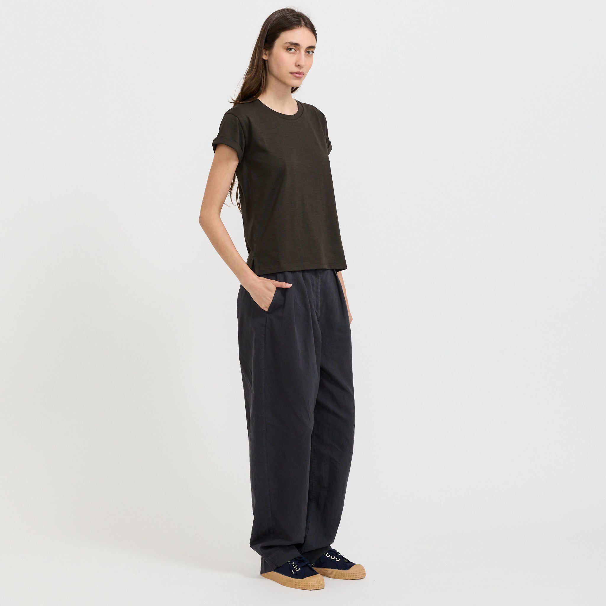 Albano T-Shirt Kaki Smoke