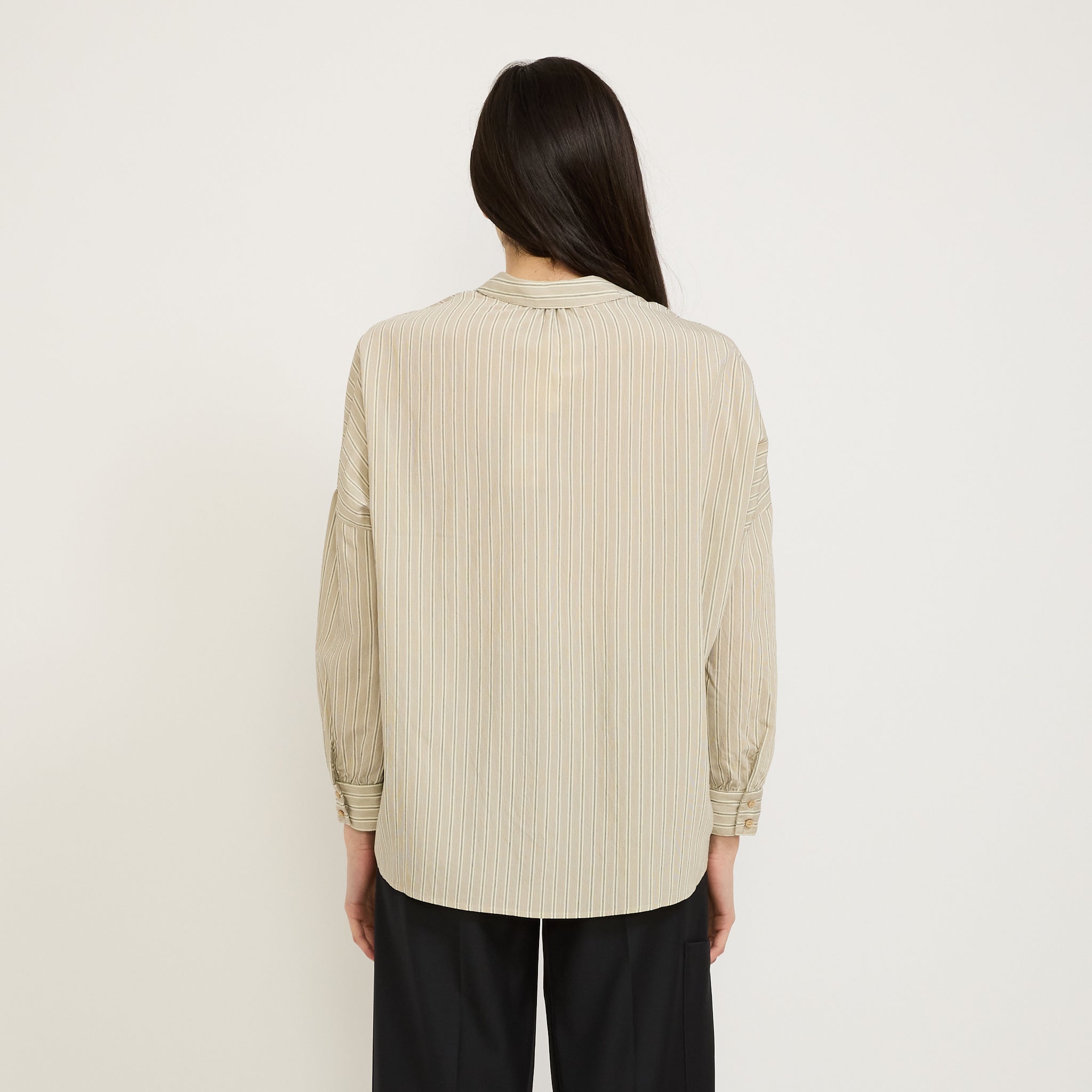 Sessun | Botan Wide Shirt Whistone | Maplestore