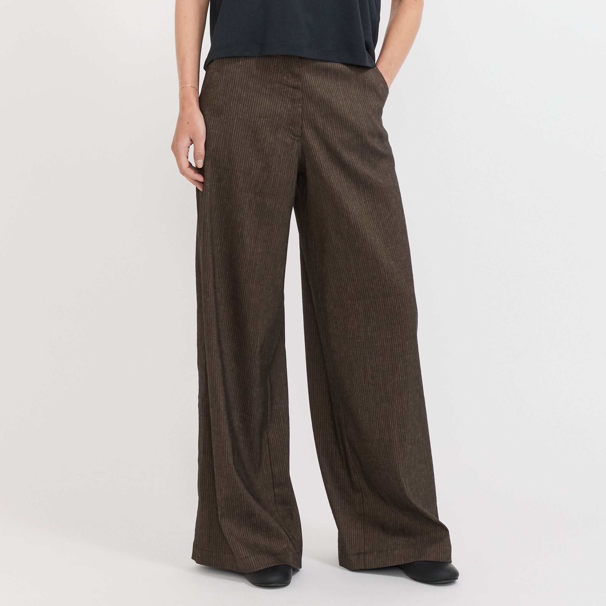 Sessun | Dasum Wide Pants Cafe Do Mato | Maplestore