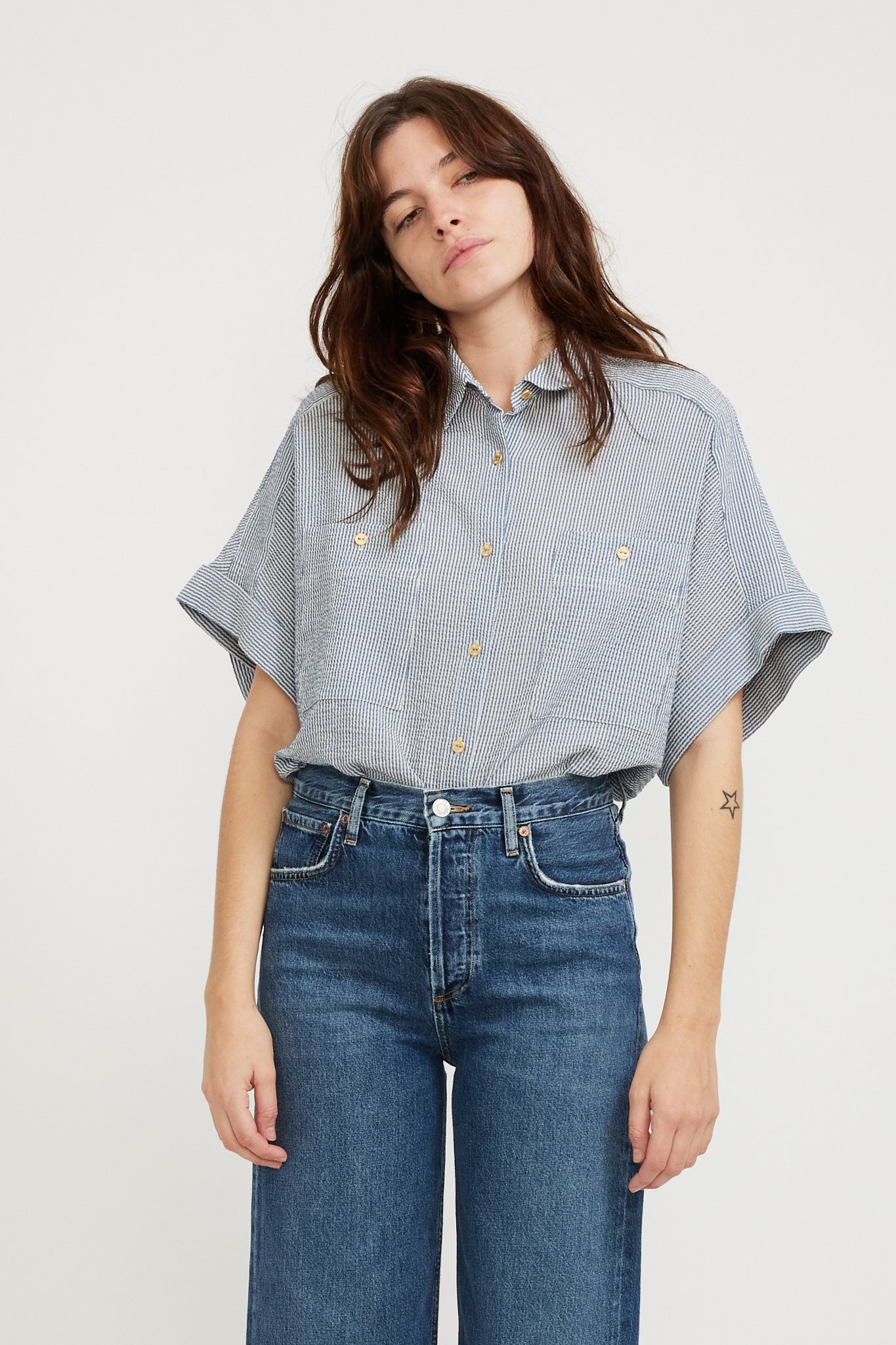 Sessun | Della Shirt Whiblue | Maplestore