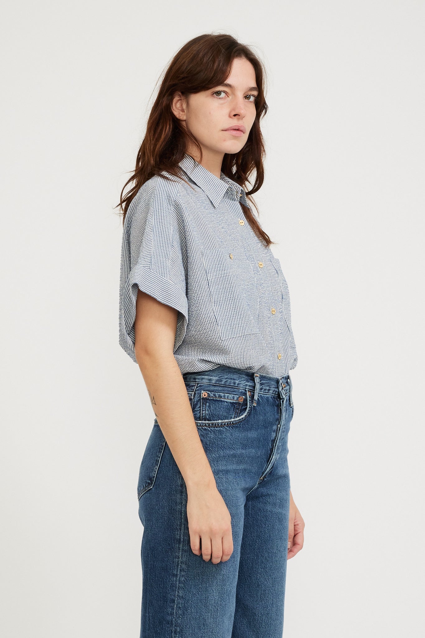 Sessun | Della Shirt Whiblue | Maplestore