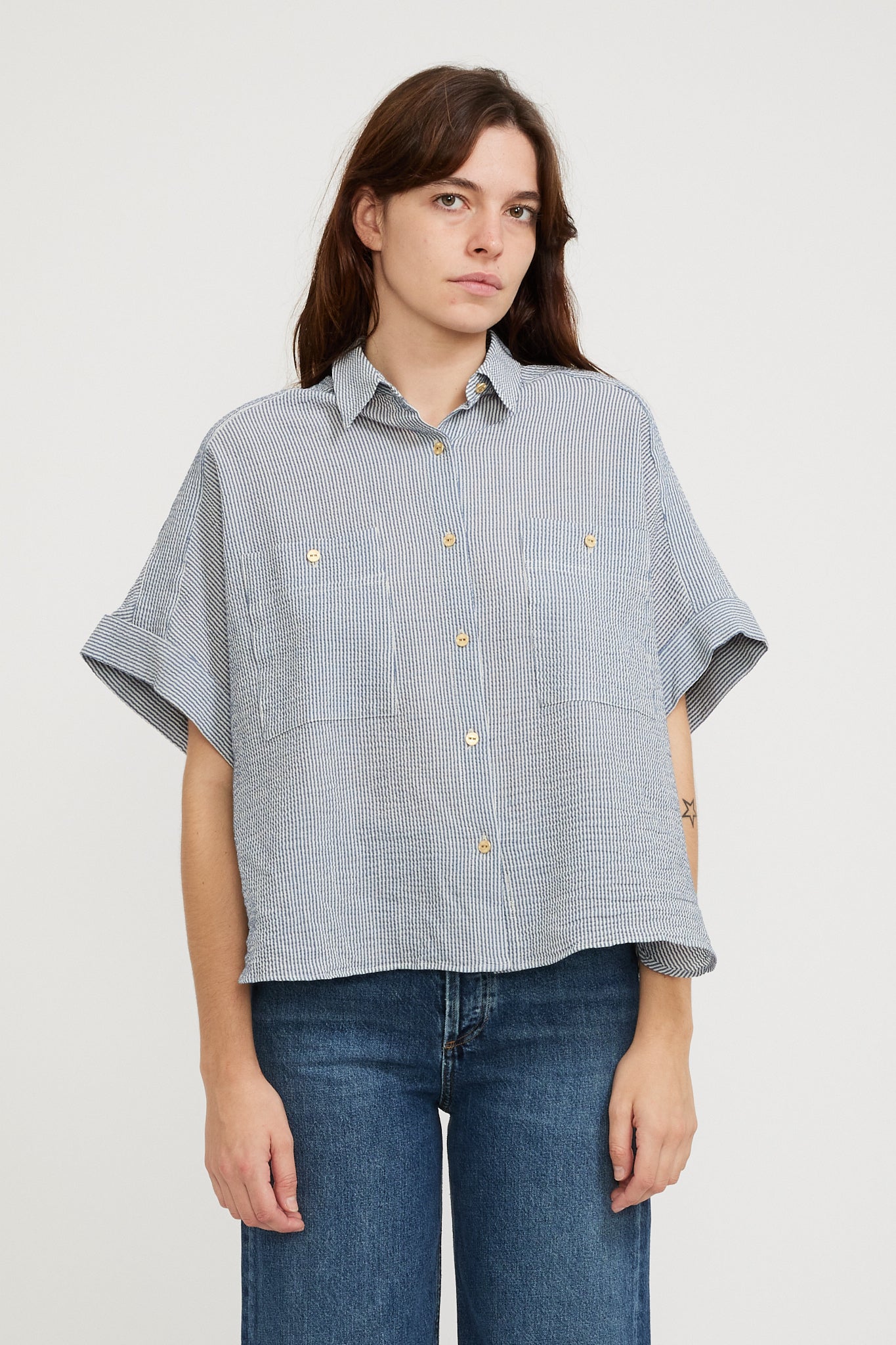 Sessun | Della Shirt Whiblue | Maplestore