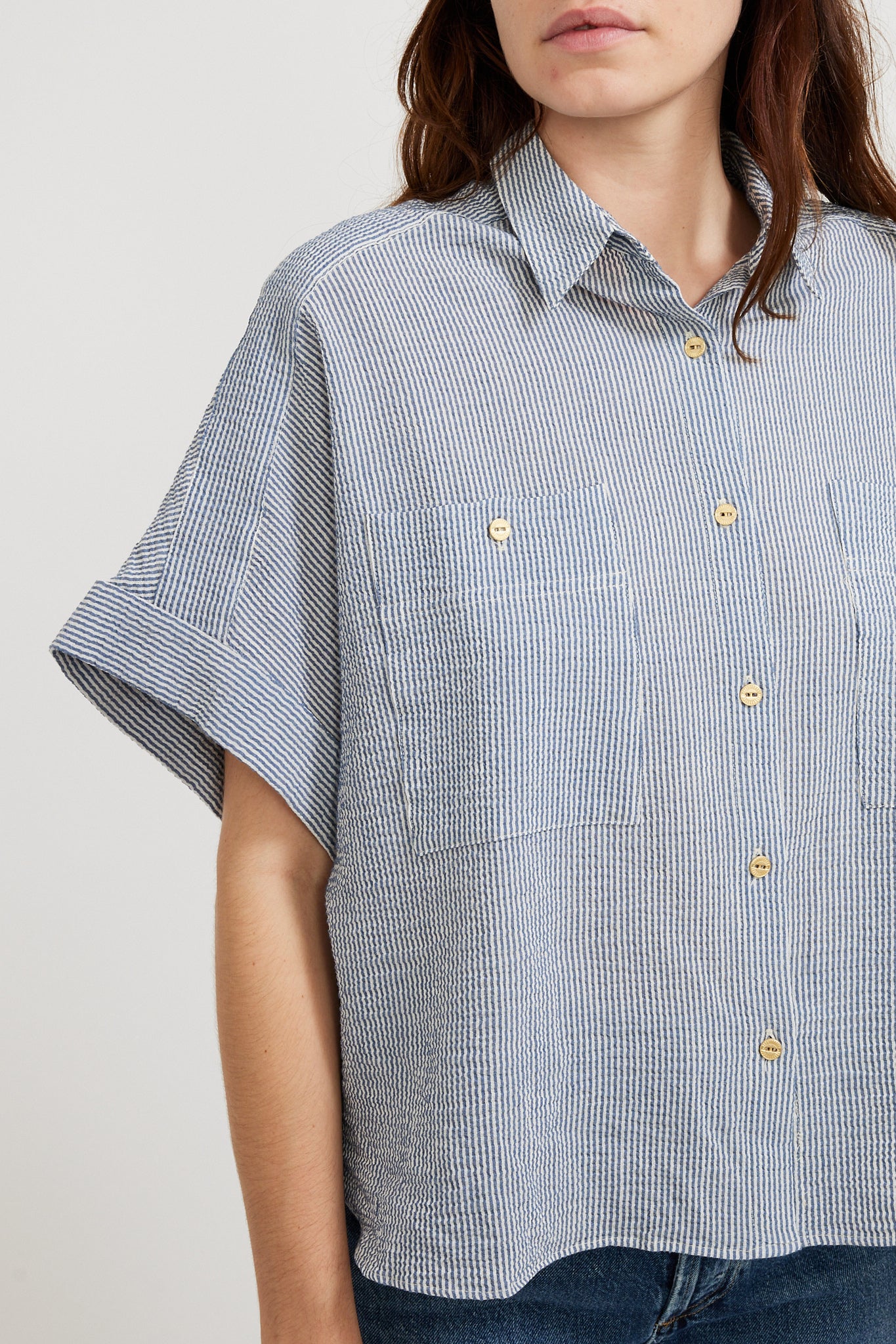 Sessun | Della Shirt Whiblue | Maplestore