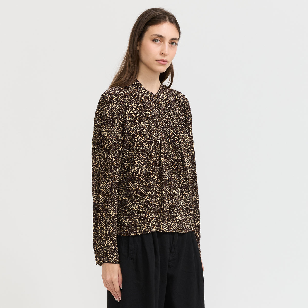 Sessun | Esperanzo Shirt Coffea Pianoroll | Maplestore