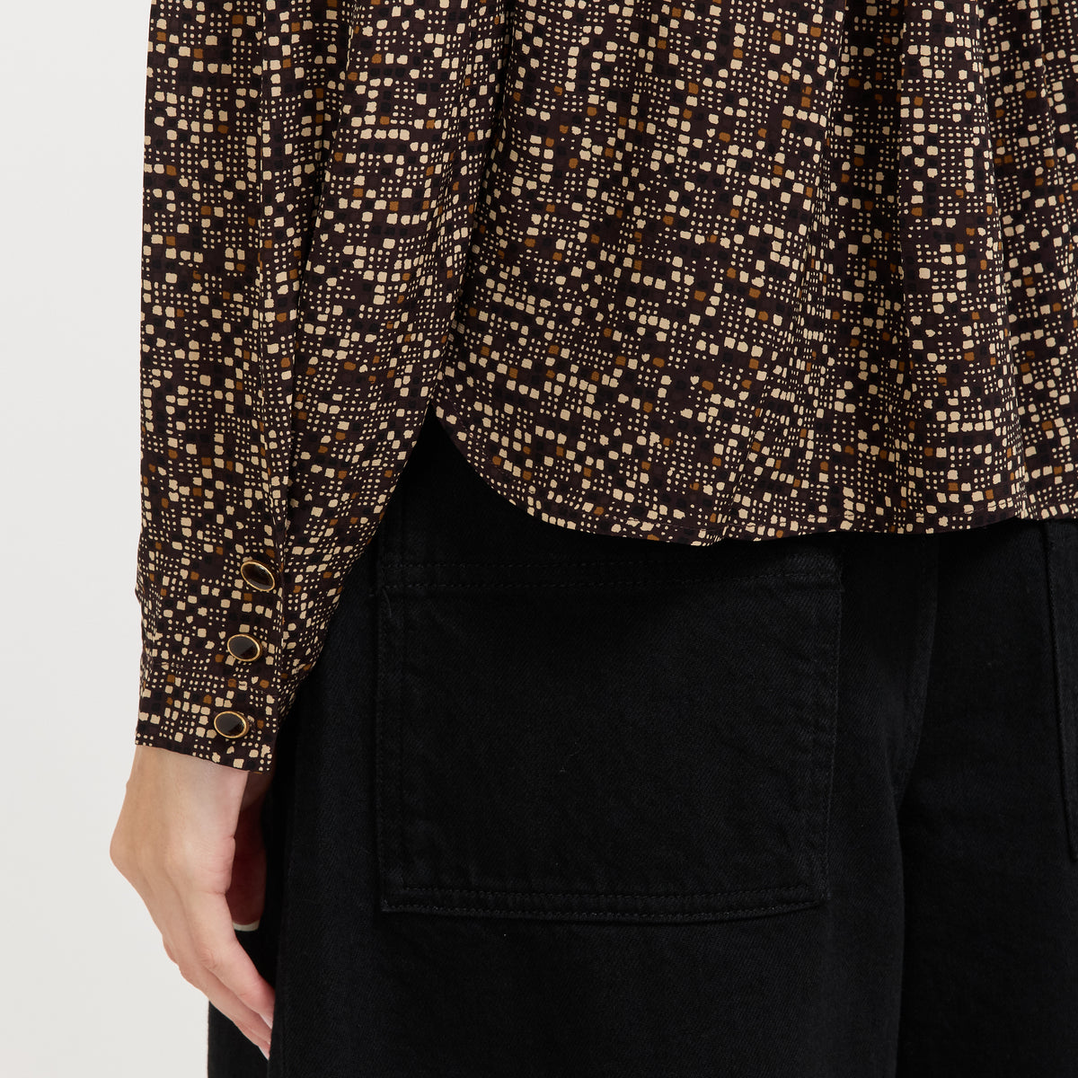 Sessun | Esperanzo Shirt Coffea Pianoroll | Maplestore