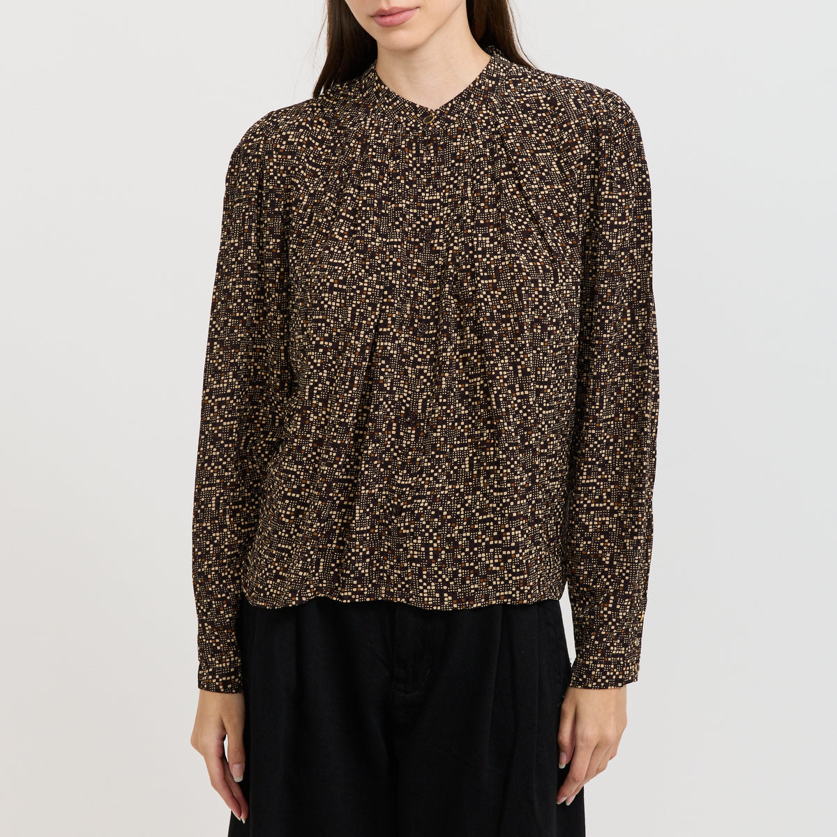 Sessun | Esperanzo Shirt Coffea Pianoroll | Maplestore