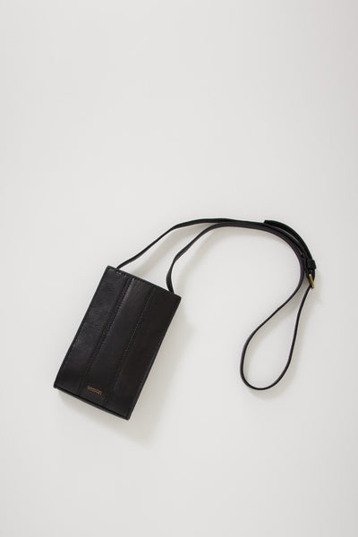 Sessun | Faraphone Bag Black Leather | Maplestore