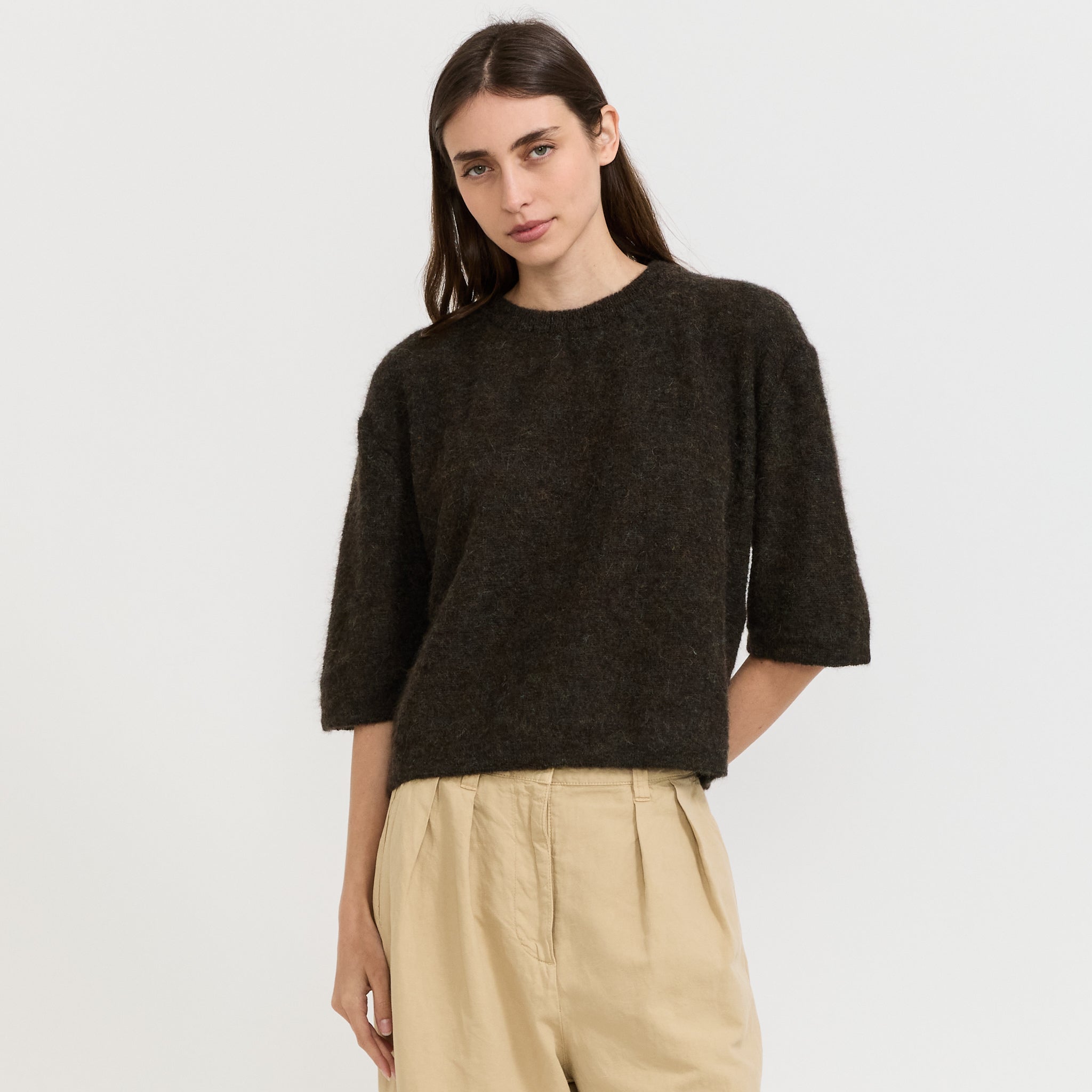 London S/S Jumper Lichen Mix