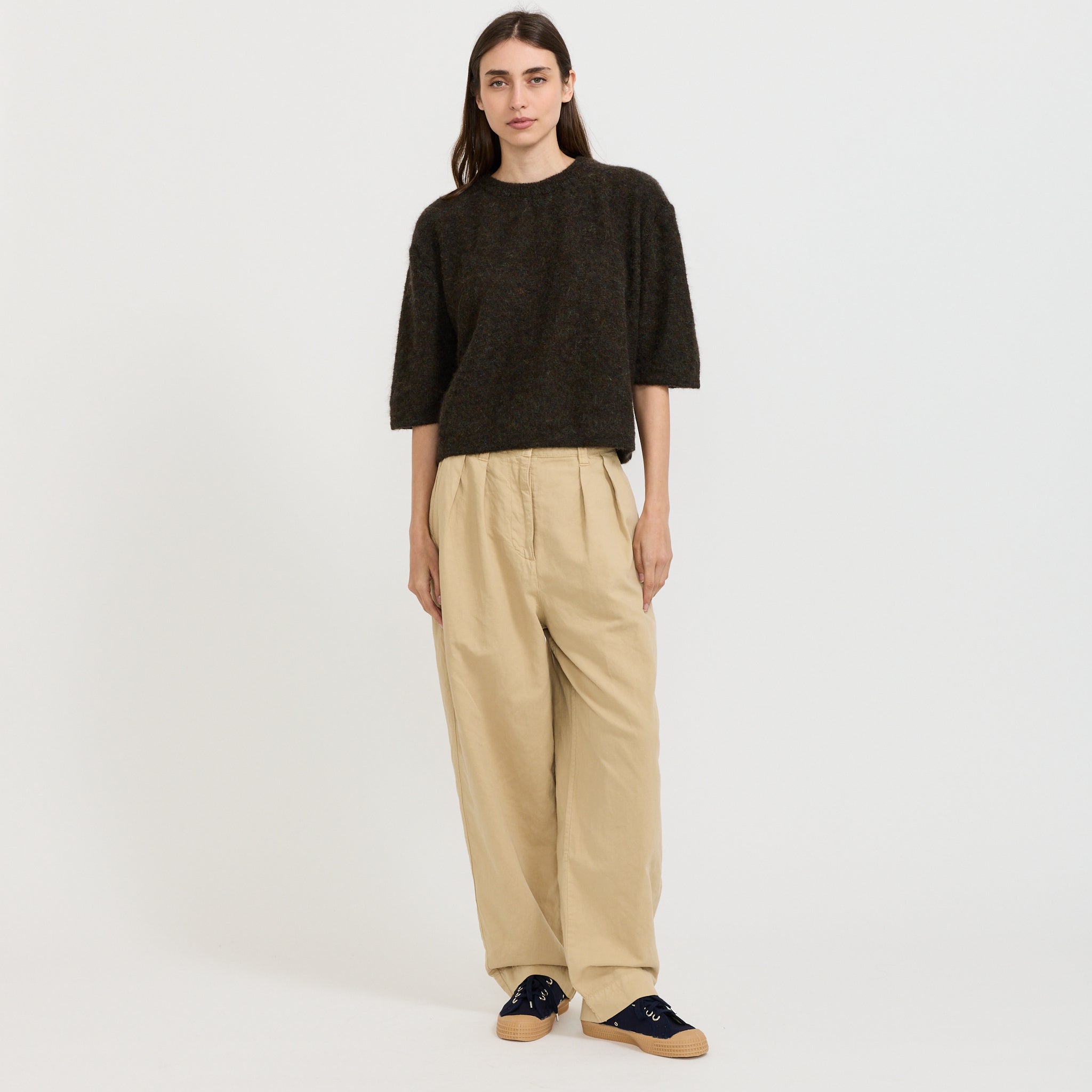 London S/S Jumper Lichen Mix
