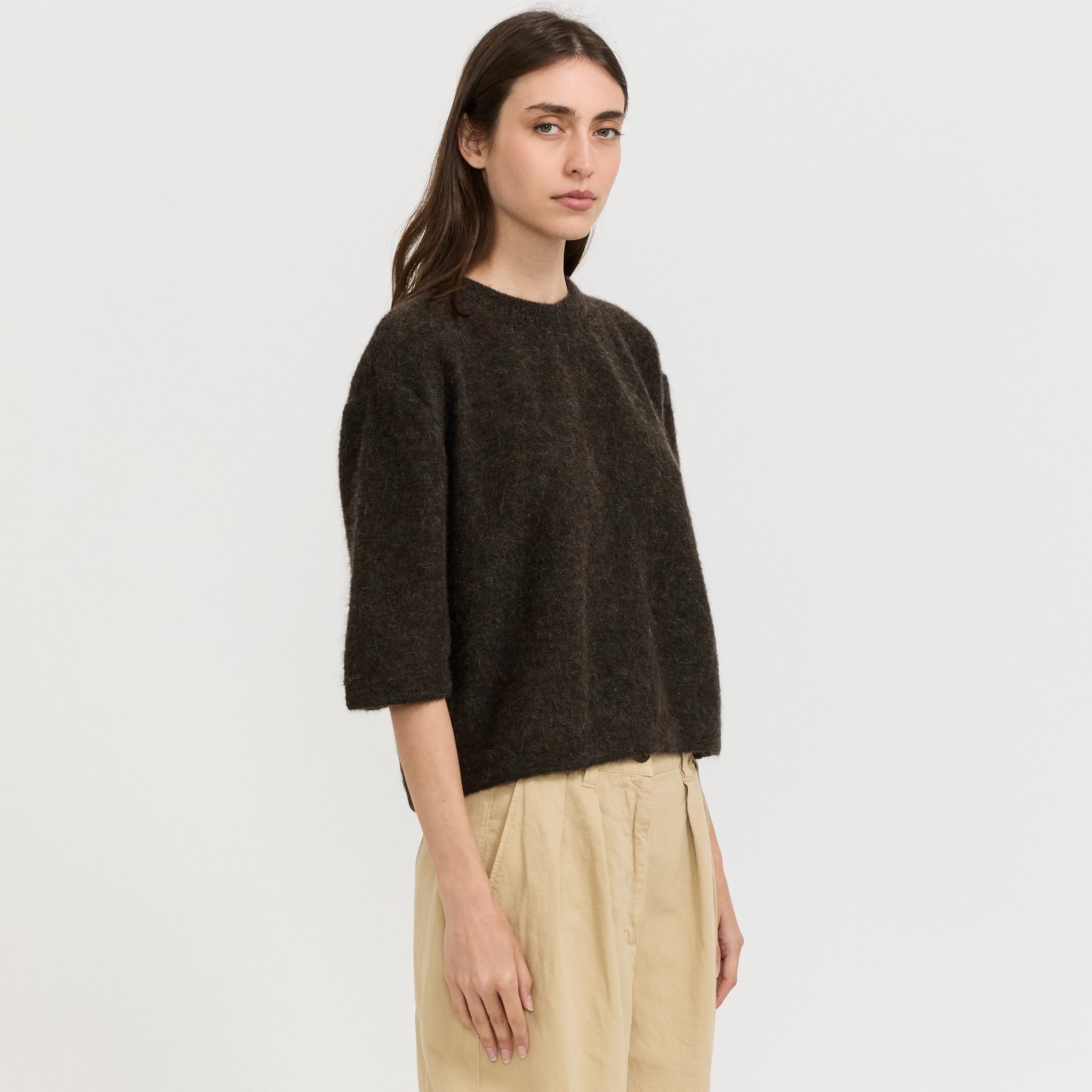London S/S Jumper Lichen Mix