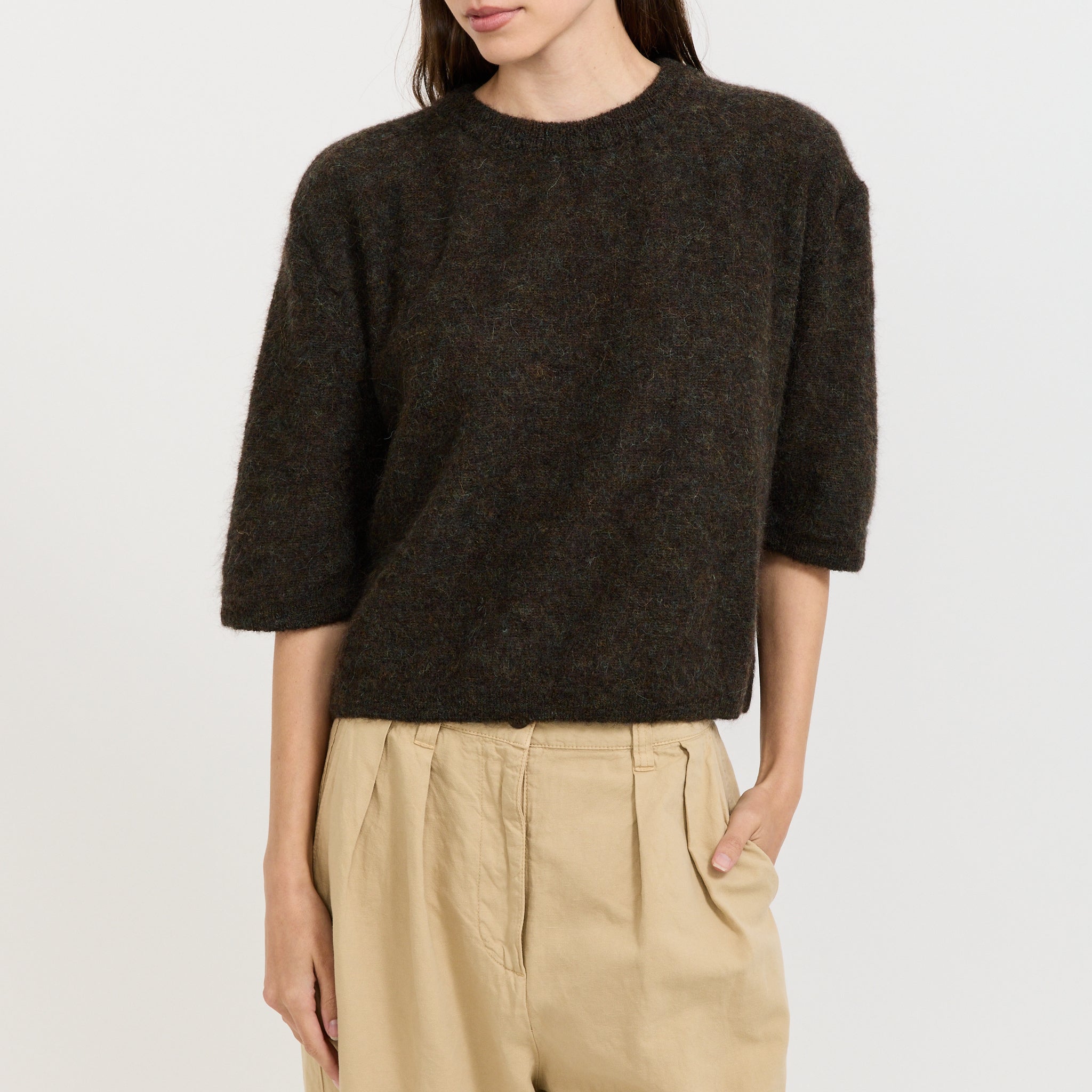 London S/S Jumper Lichen Mix